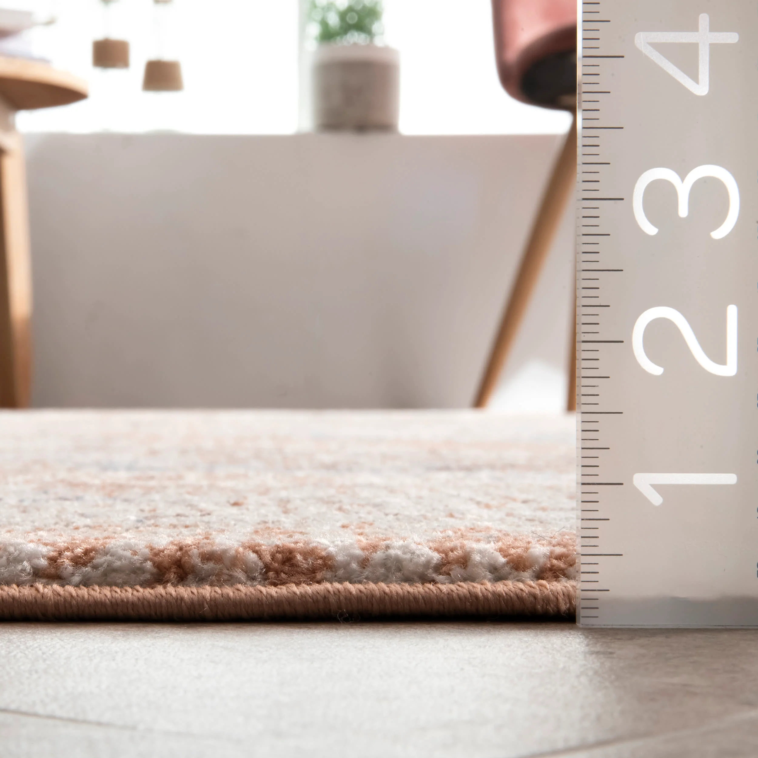 Vintage Cardinal Medallion Rug | Beige - Image 5