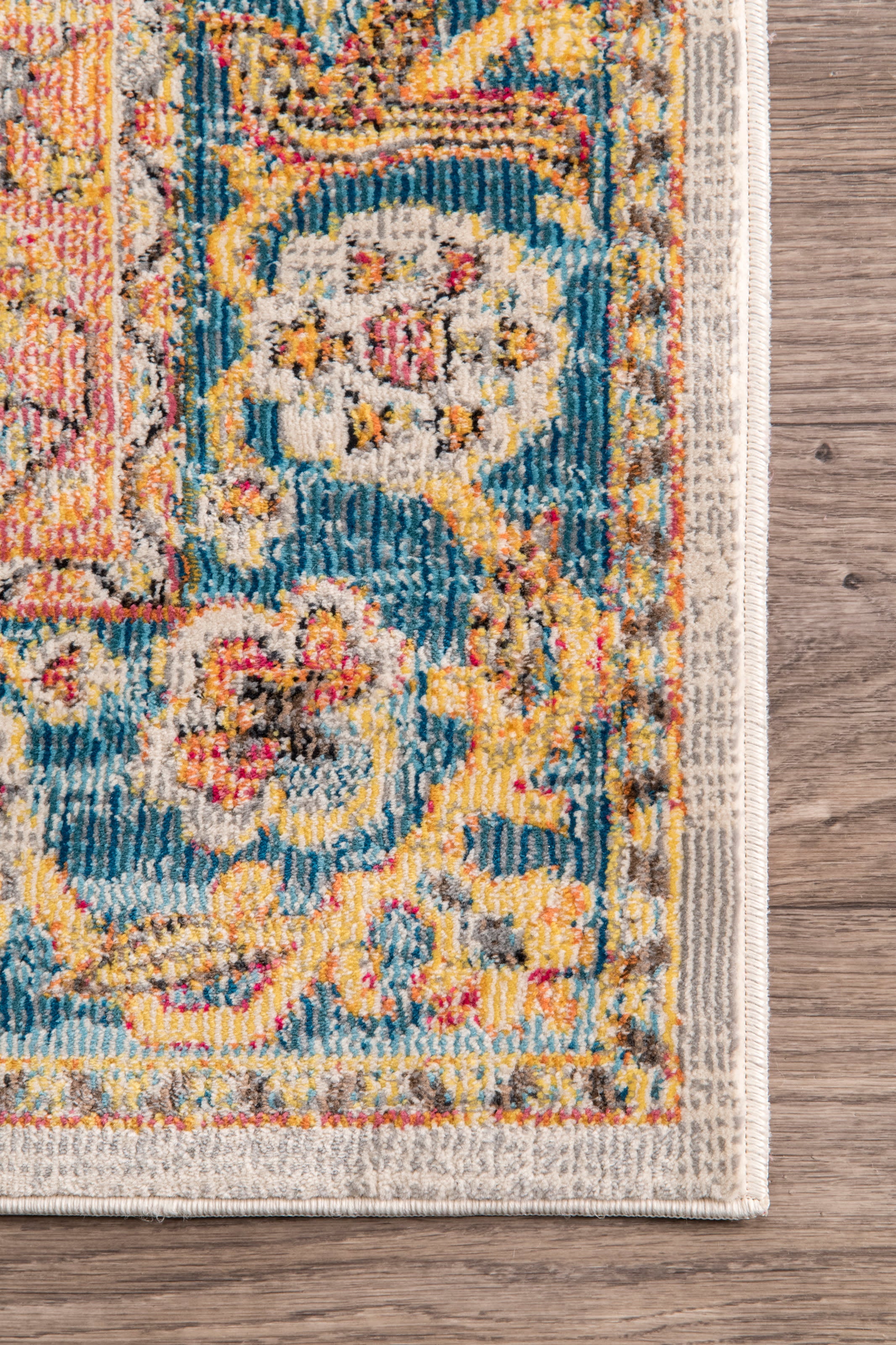Vintage Herati Medallion Rug | Orange - Image 3