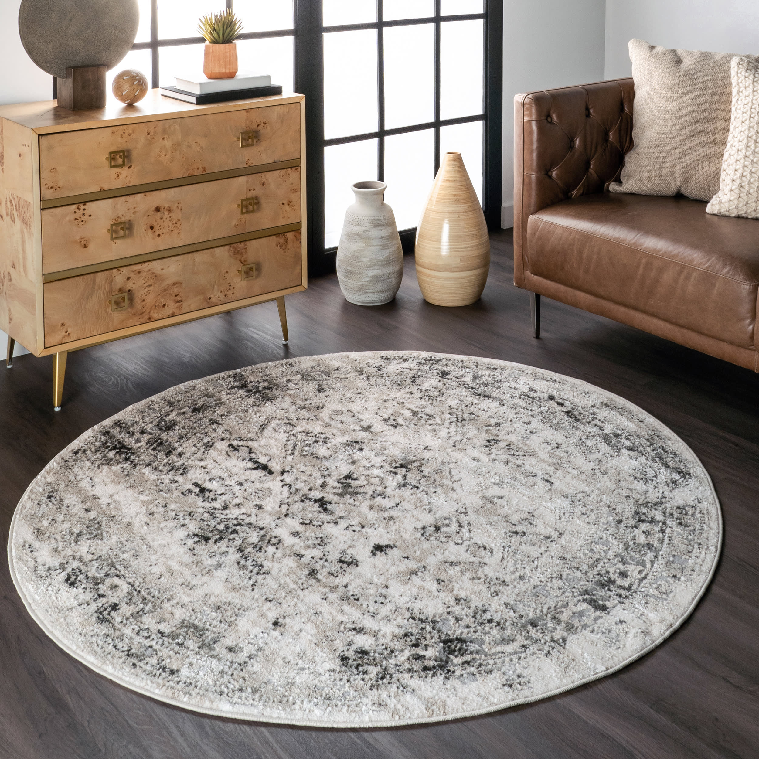 Vintage Medallion Rug | Grey - Image 2