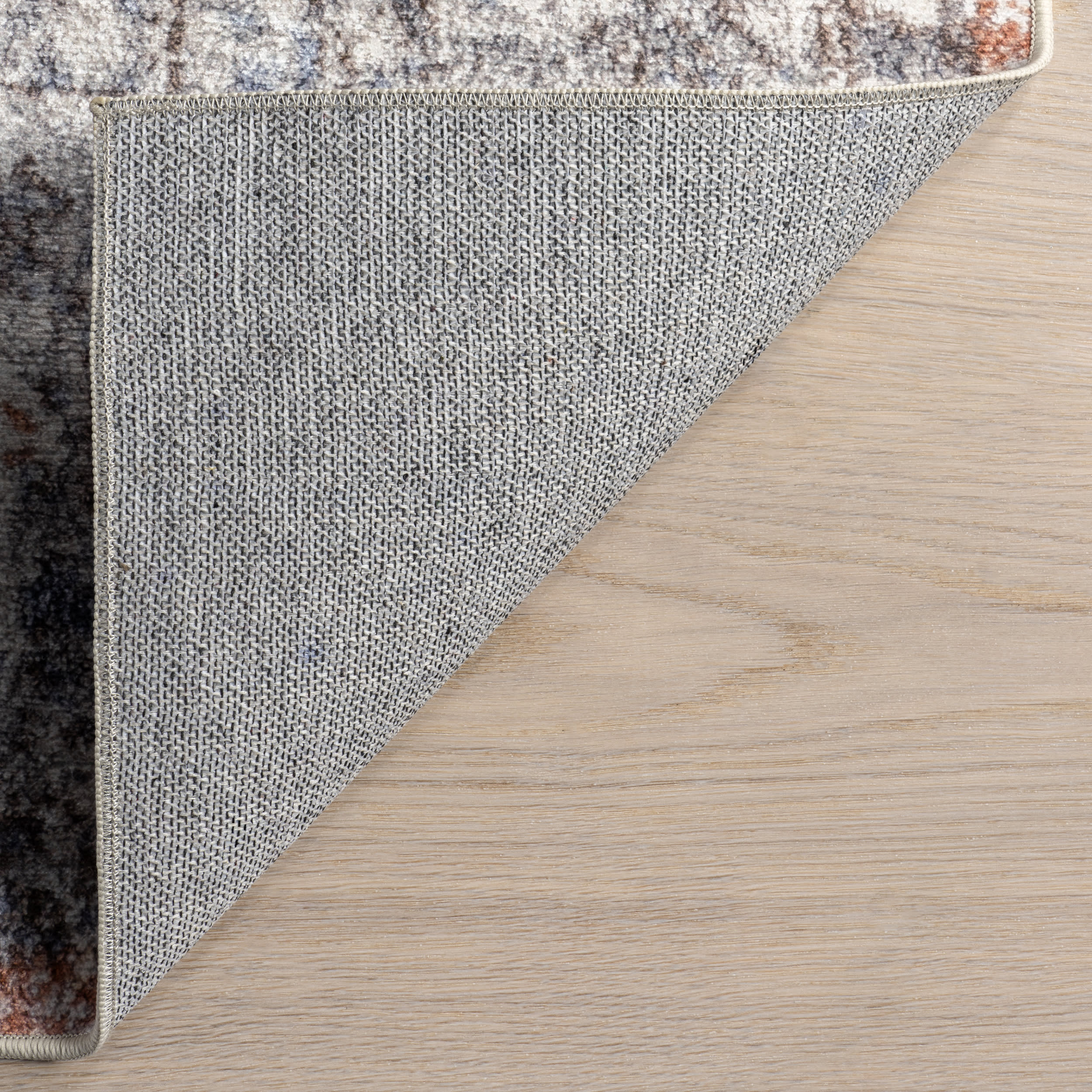 Vintage Medallion Spill Proof Washable Rug | Peach - Image 6