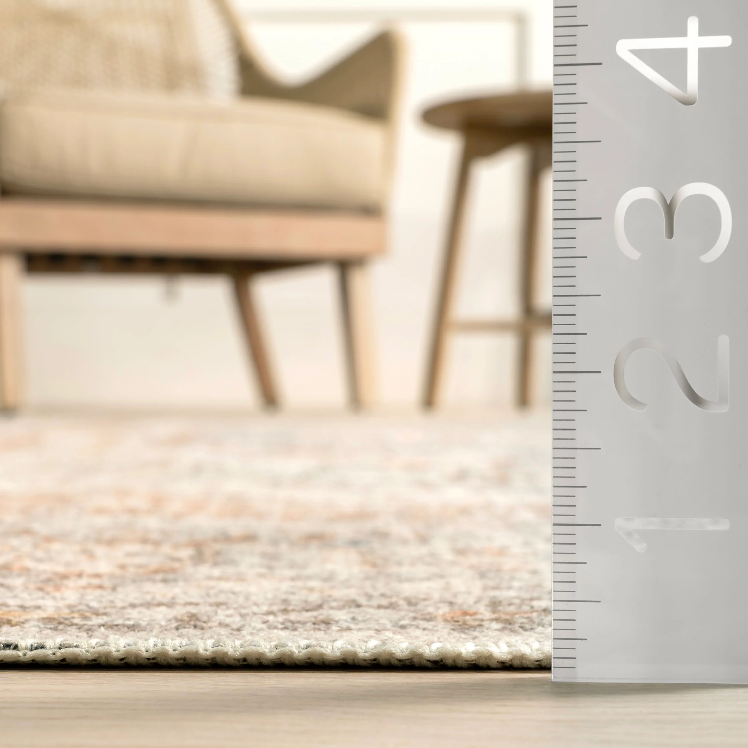 Vintage Medallion Washable Rug | Light Grey - Image 5