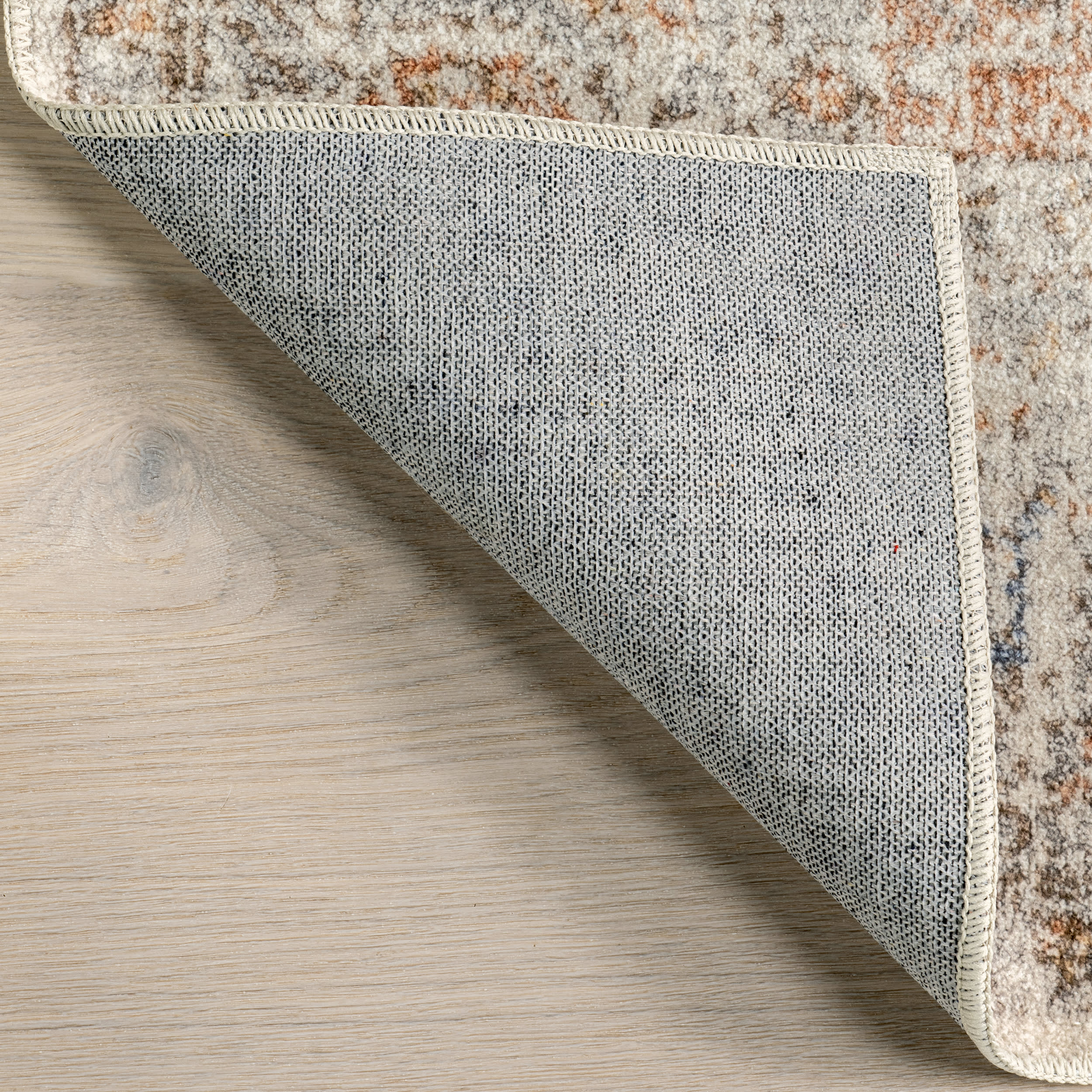 Vintage Medallion Washable Rug | Light Grey - Image 6
