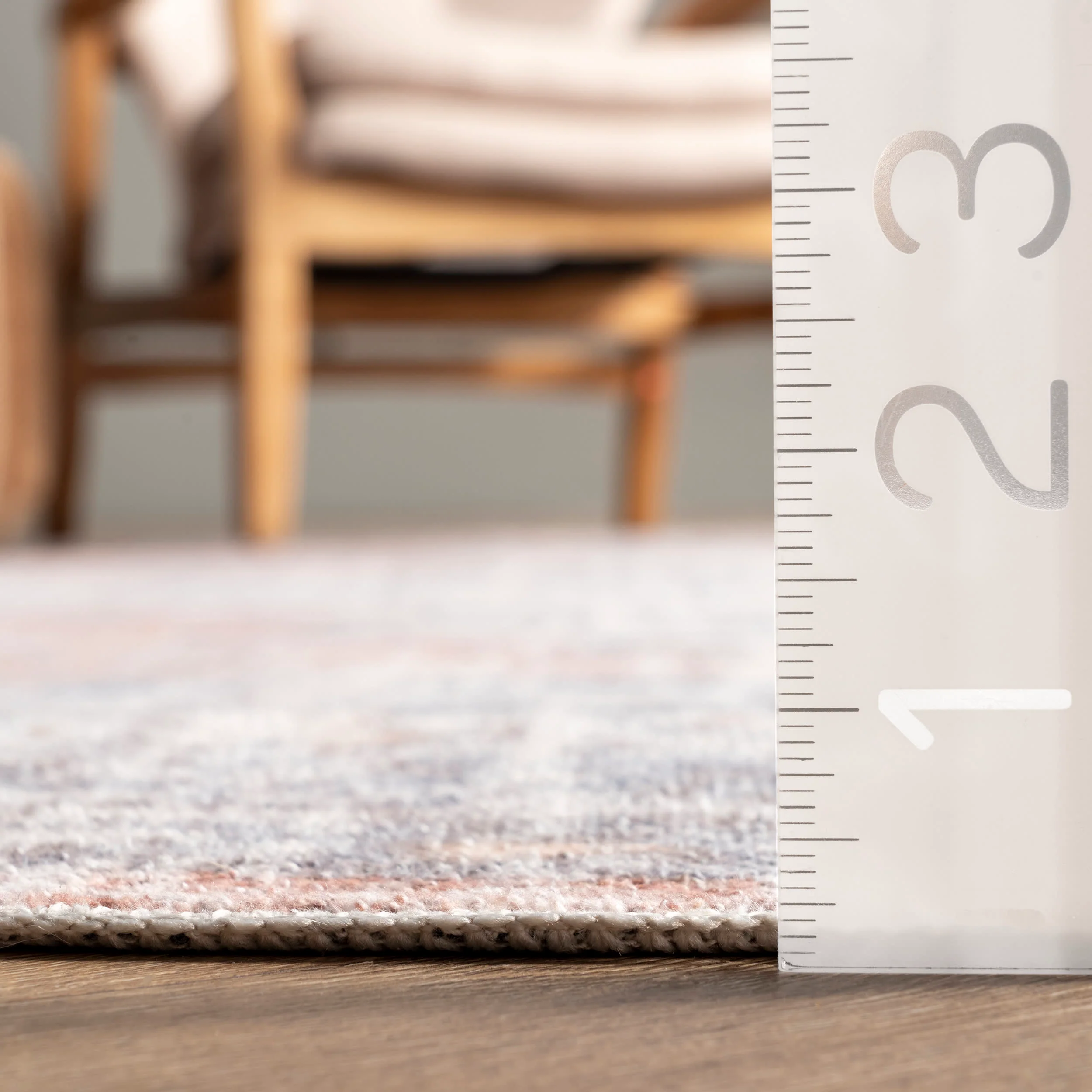 Vintage Medallion Washable Rug | Peach - Image 5