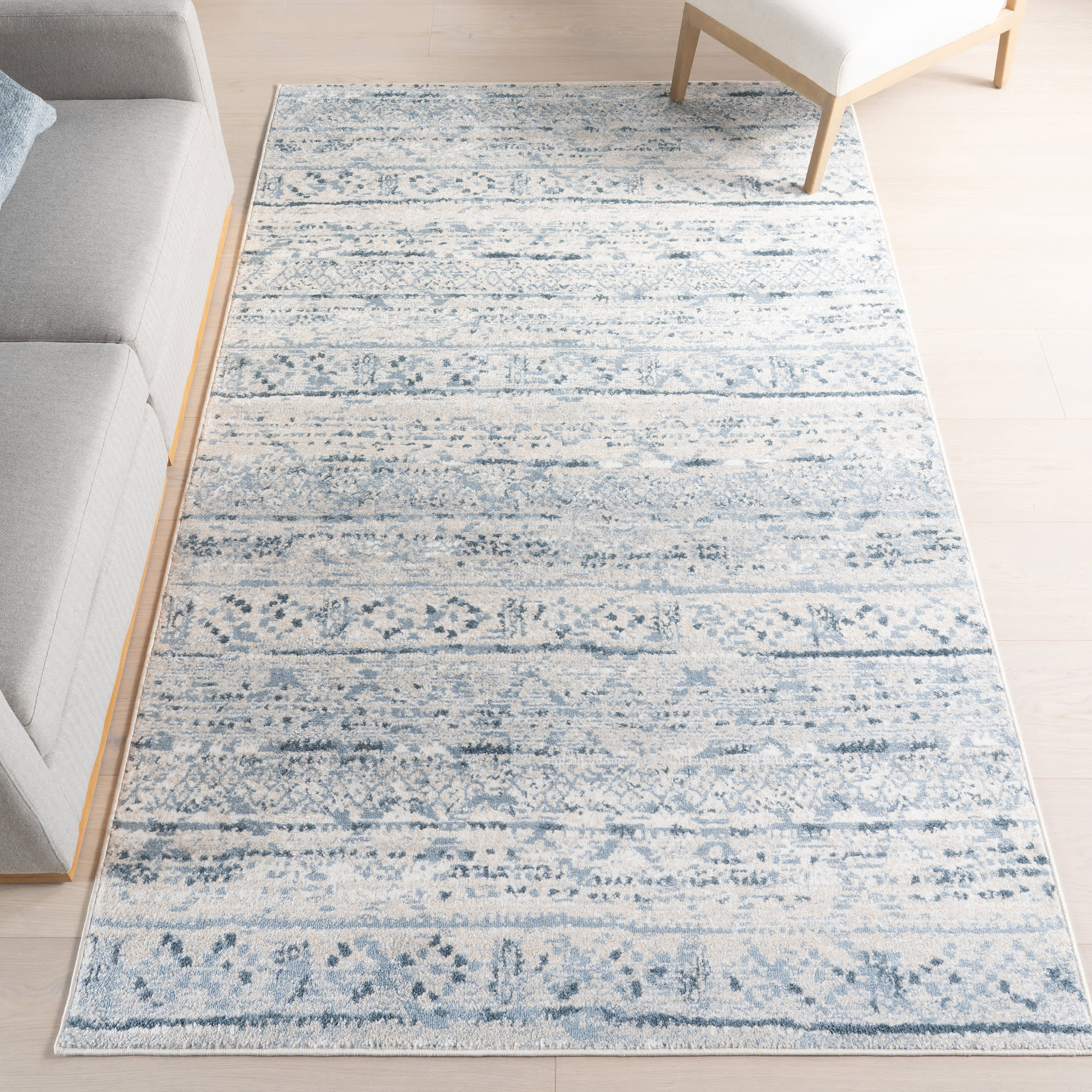 Vintage Moroccan Rug | Blue - Image 2