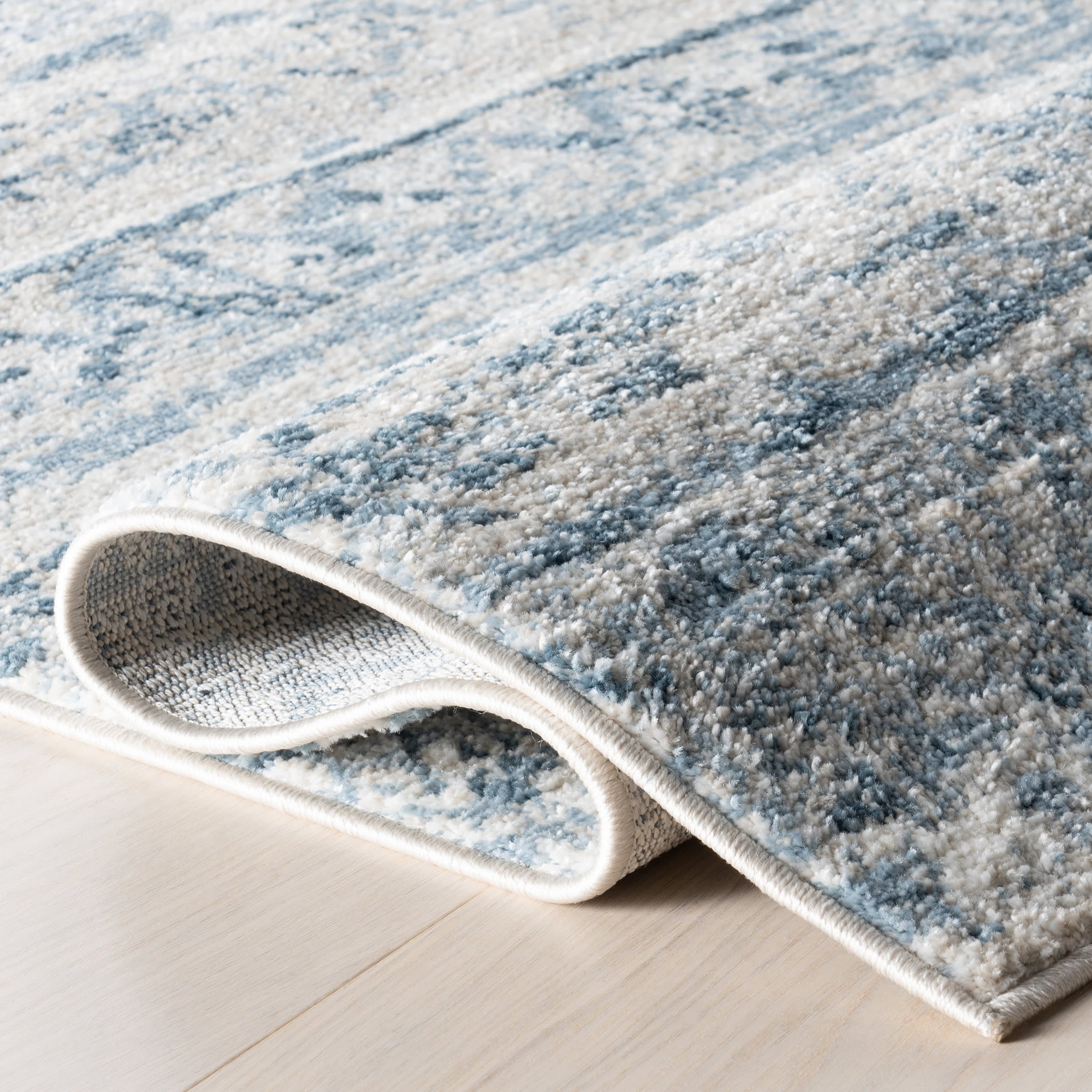 Vintage Moroccan Rug | Blue - Image 9