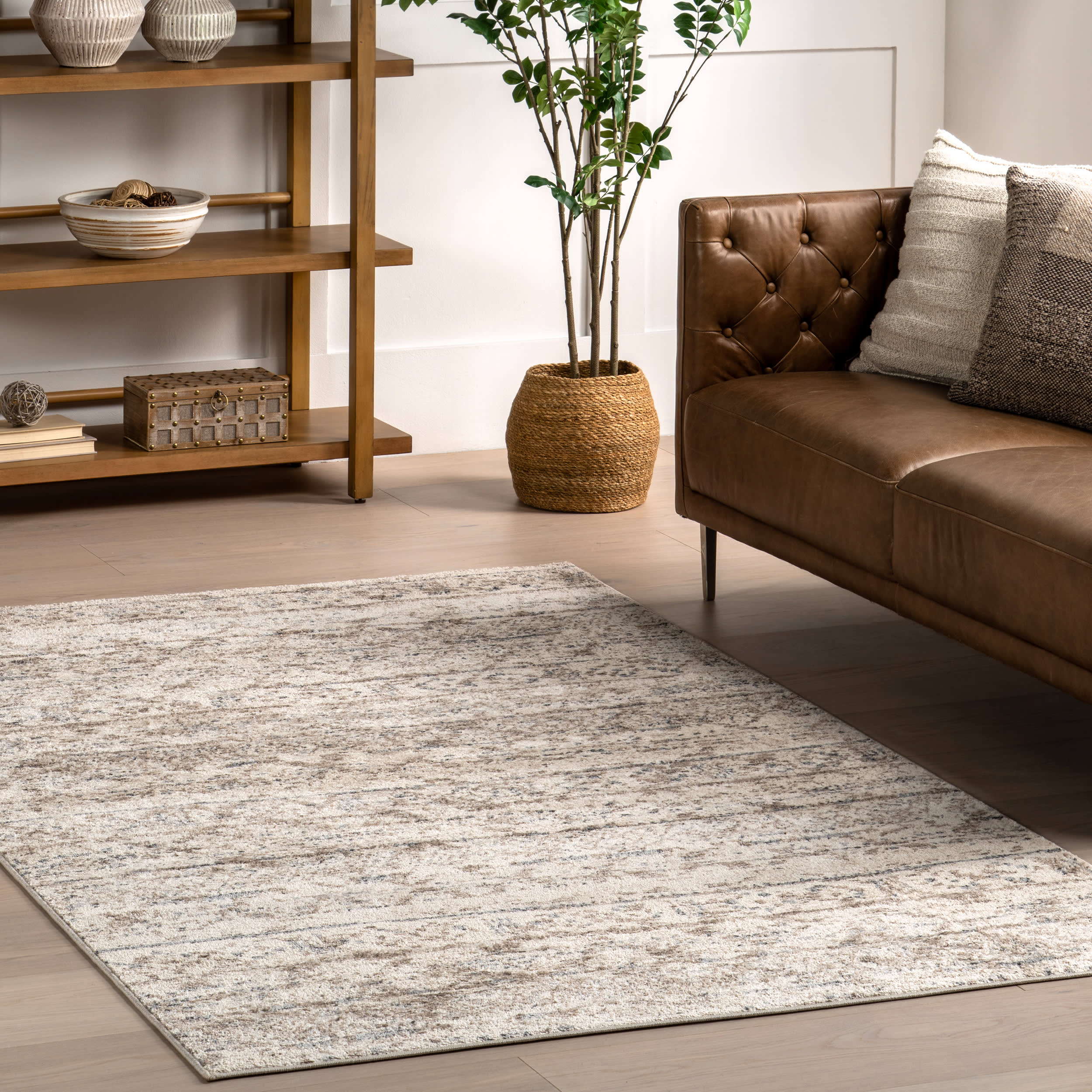 Vintage Moroccan Rug | Light Grey - Image 2