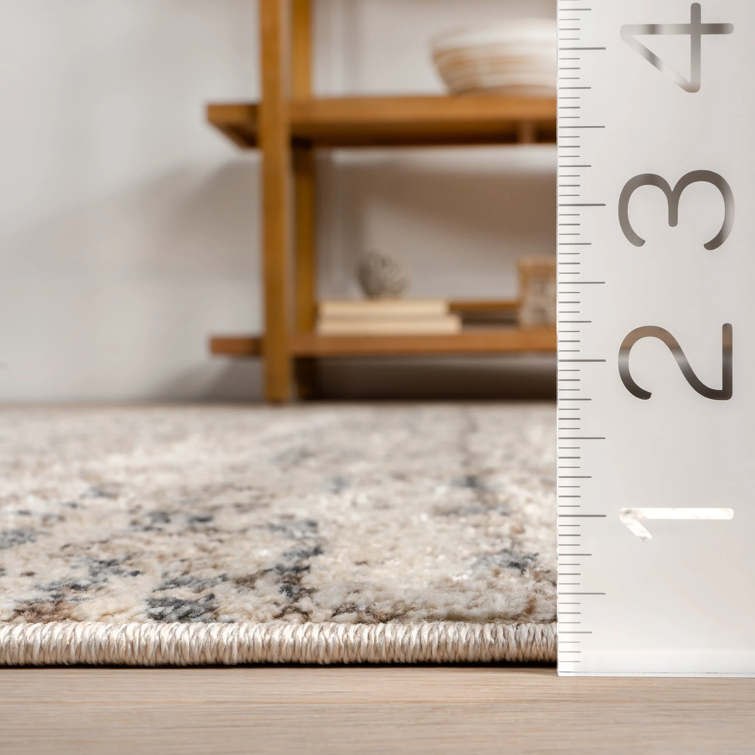 Vintage Moroccan Rug | Light Grey - Image 5