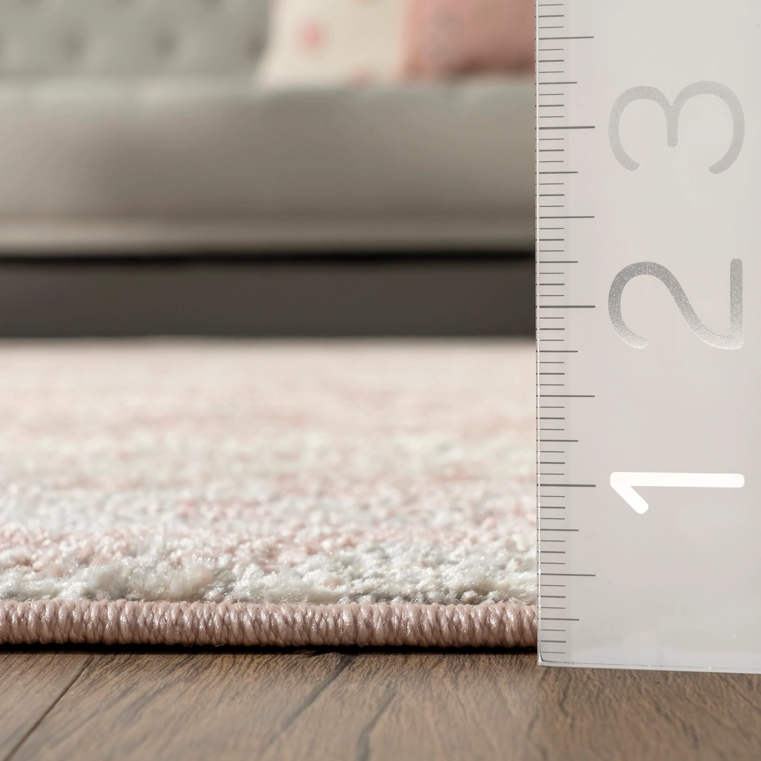 Vintage Moroccan Rug | Light Pink - Image 5
