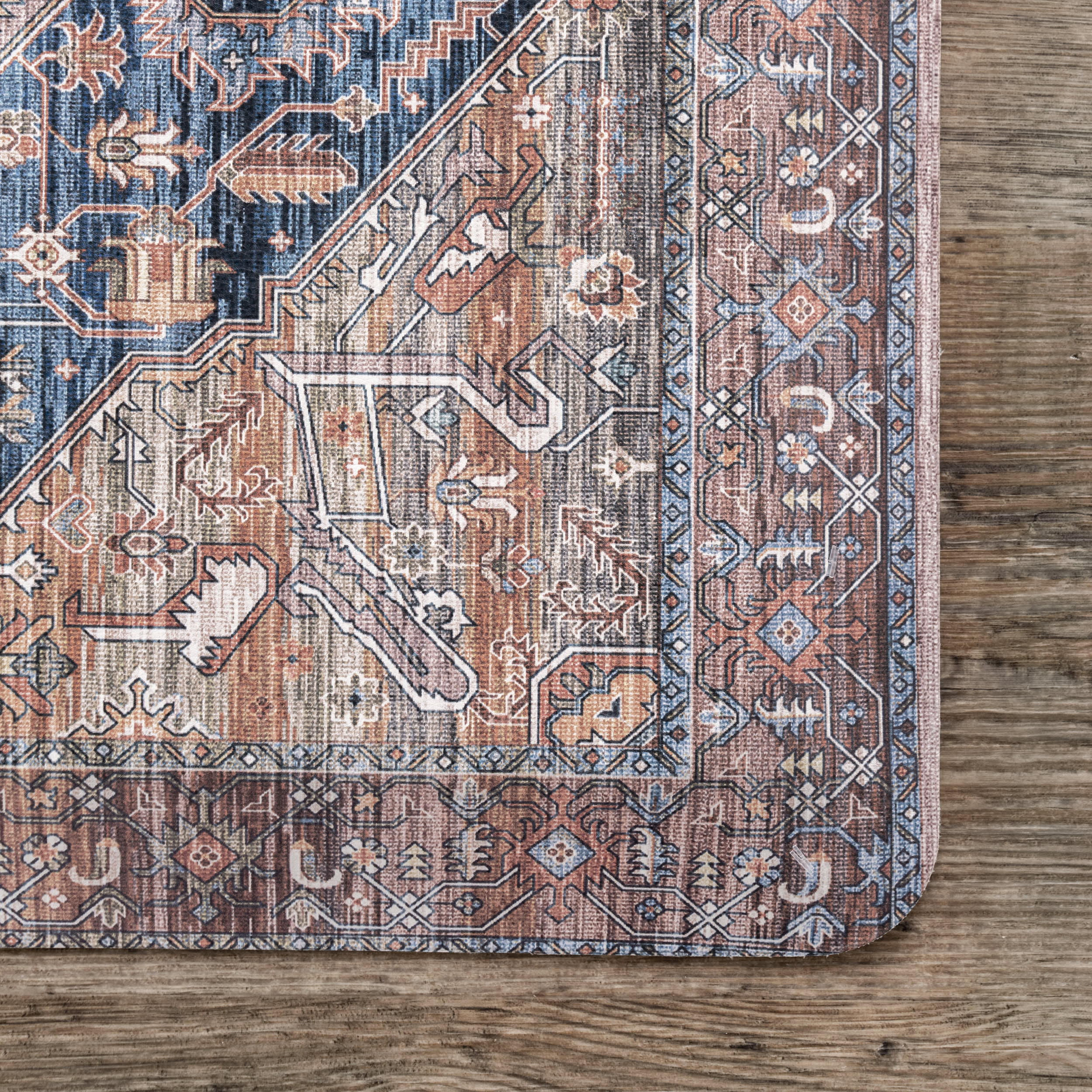 Vintage Persian Printed Anti-Fatigue Mat | Blue - Image 3