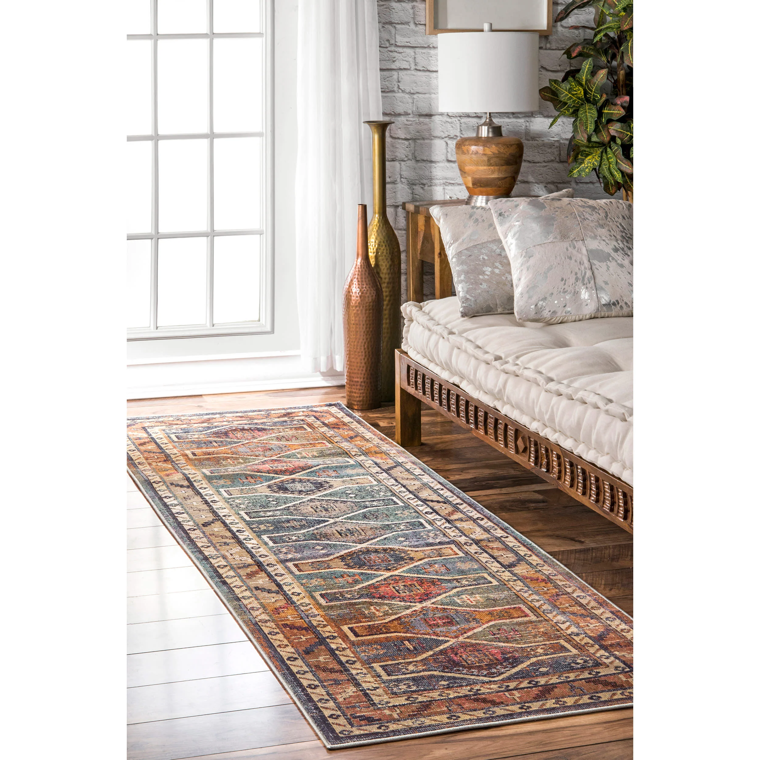 Vintage Victorian Rug | Blue - Image 2
