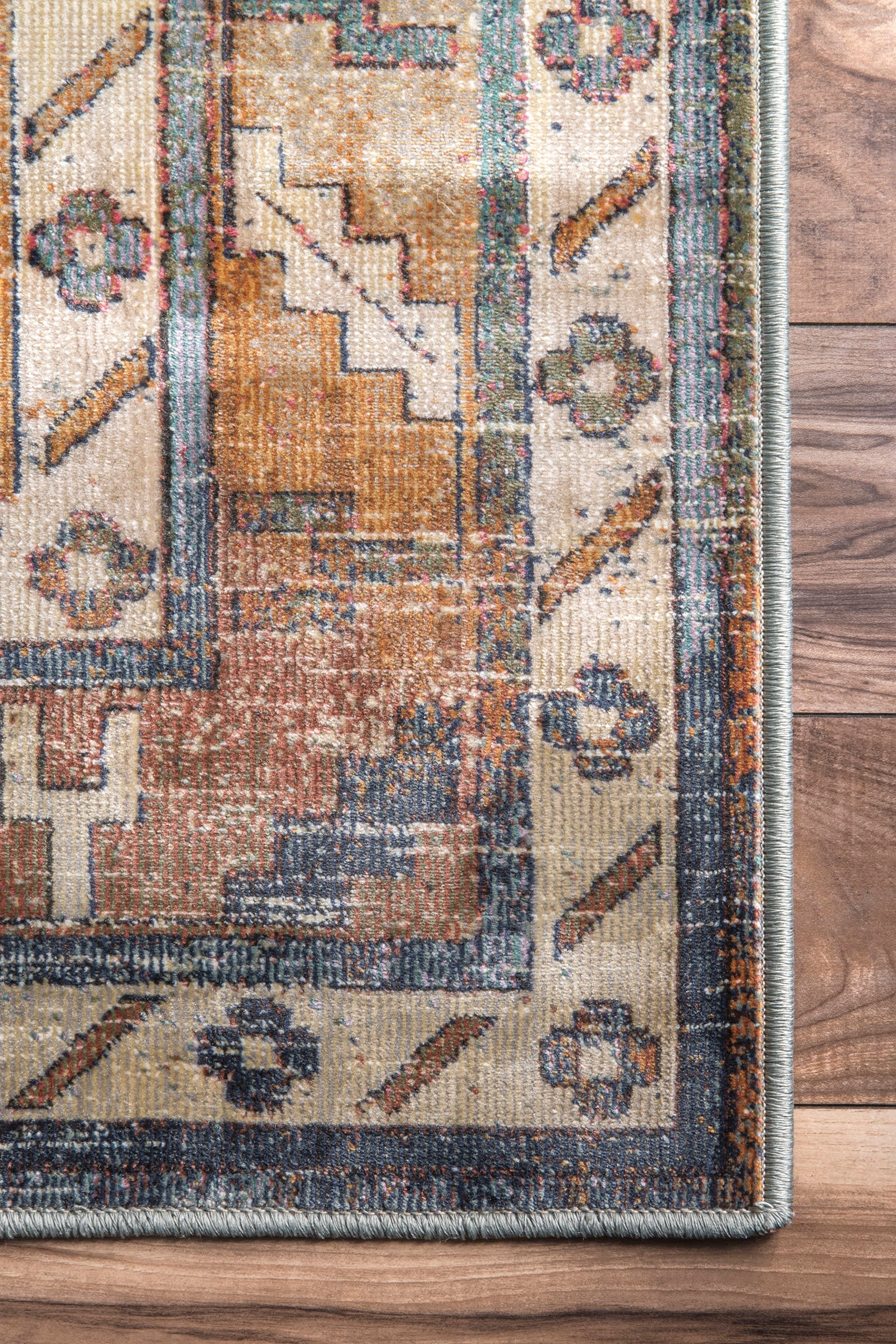 Vintage Victorian Rug | Blue - Image 3