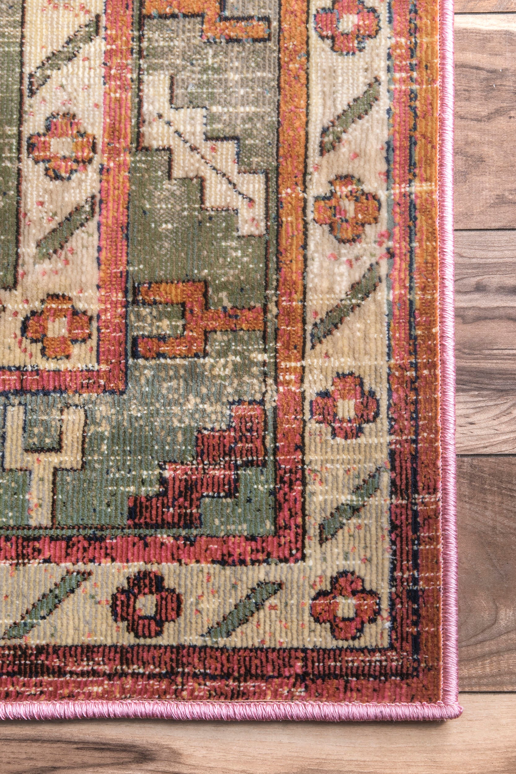 Vintage Victorian Rug | Orange - Image 3