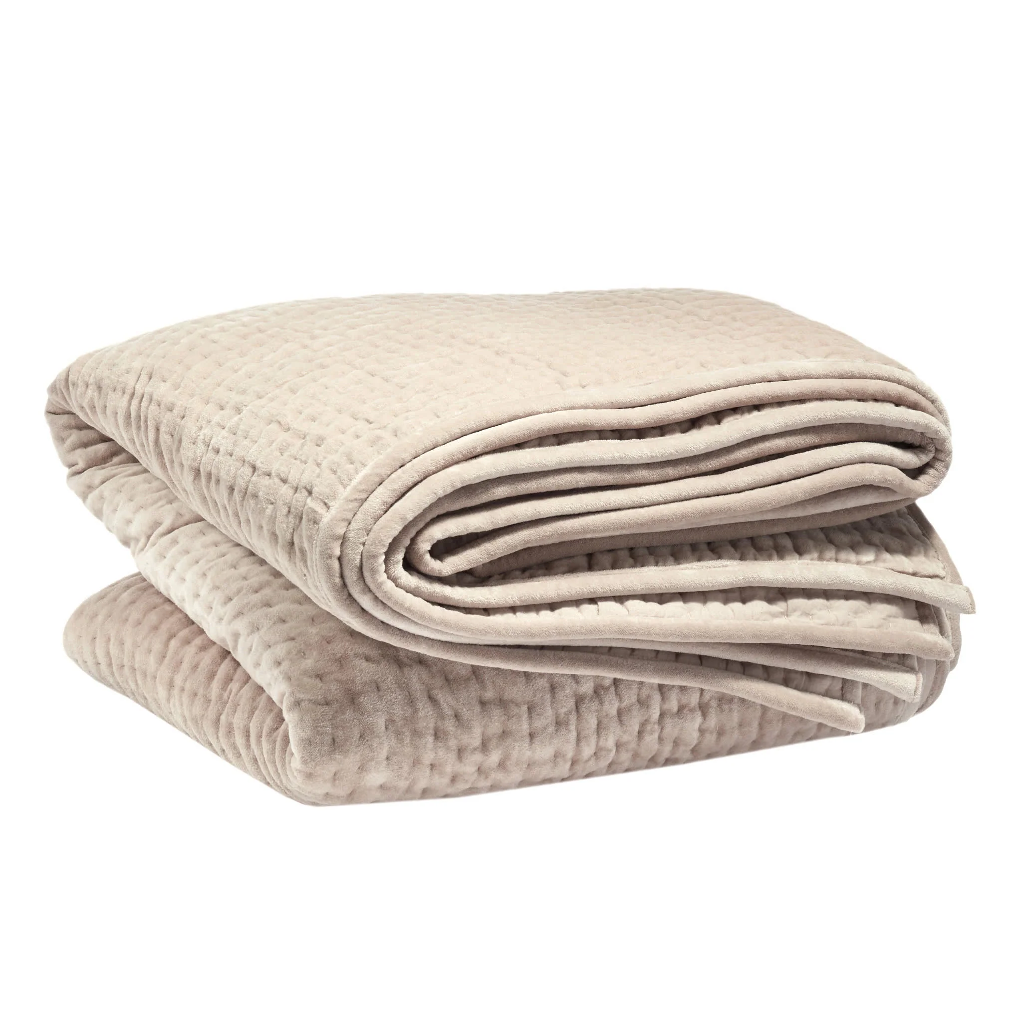 Viola Velvet Quilt | Grey - Image 4