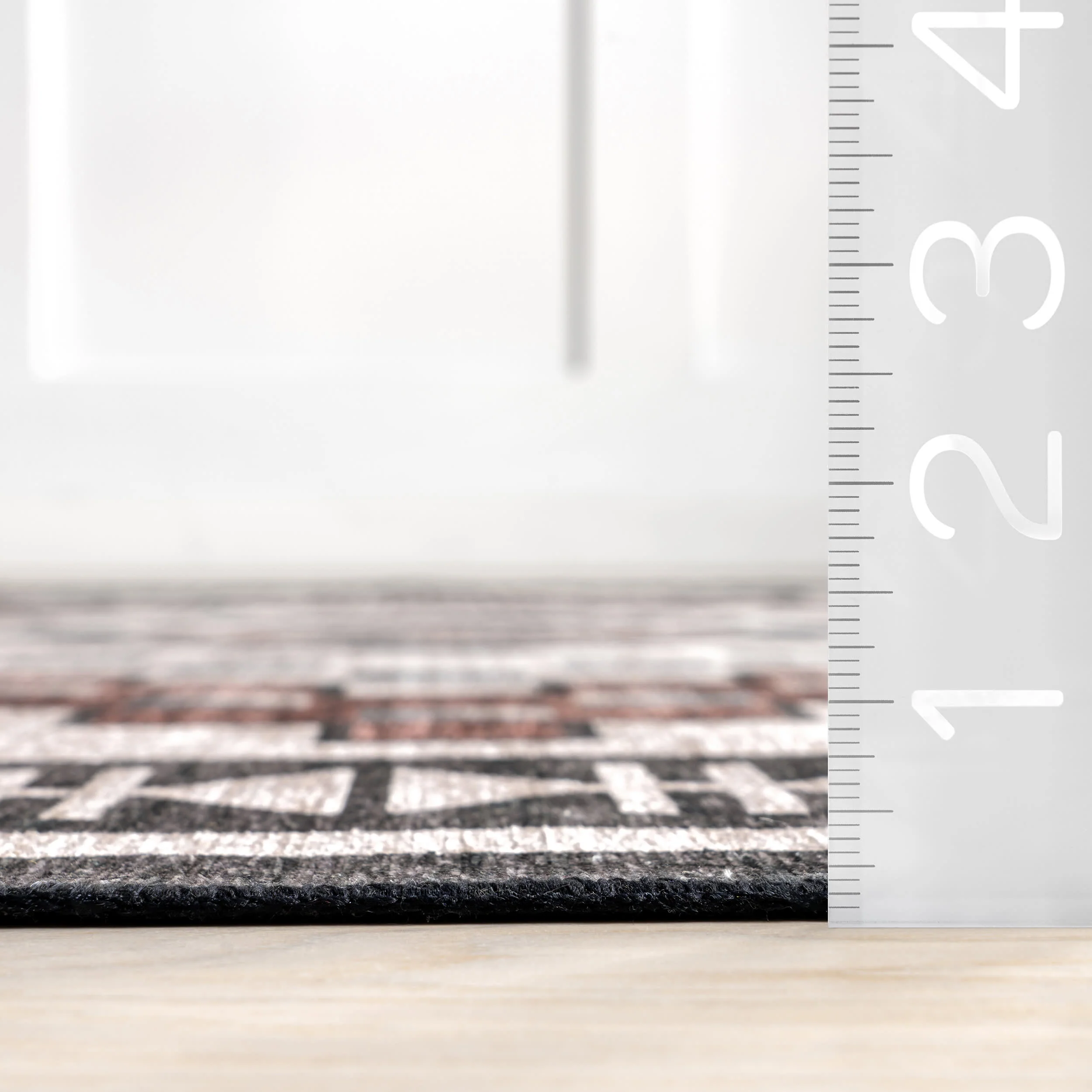 Violeta Timeless Medallion Washable Rug | Beige - Image 6