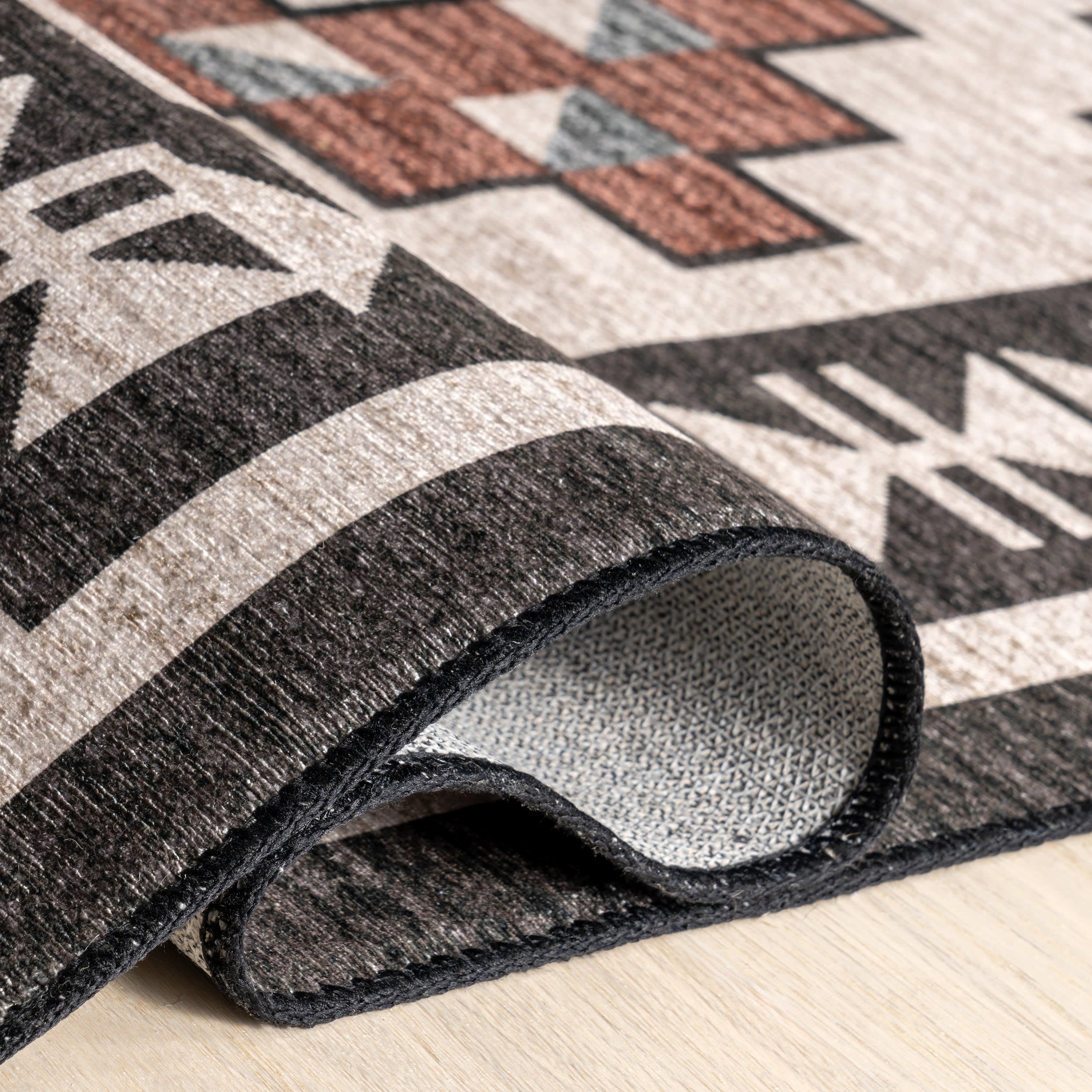 Violeta Timeless Medallion Washable Rug | Beige - Image 9