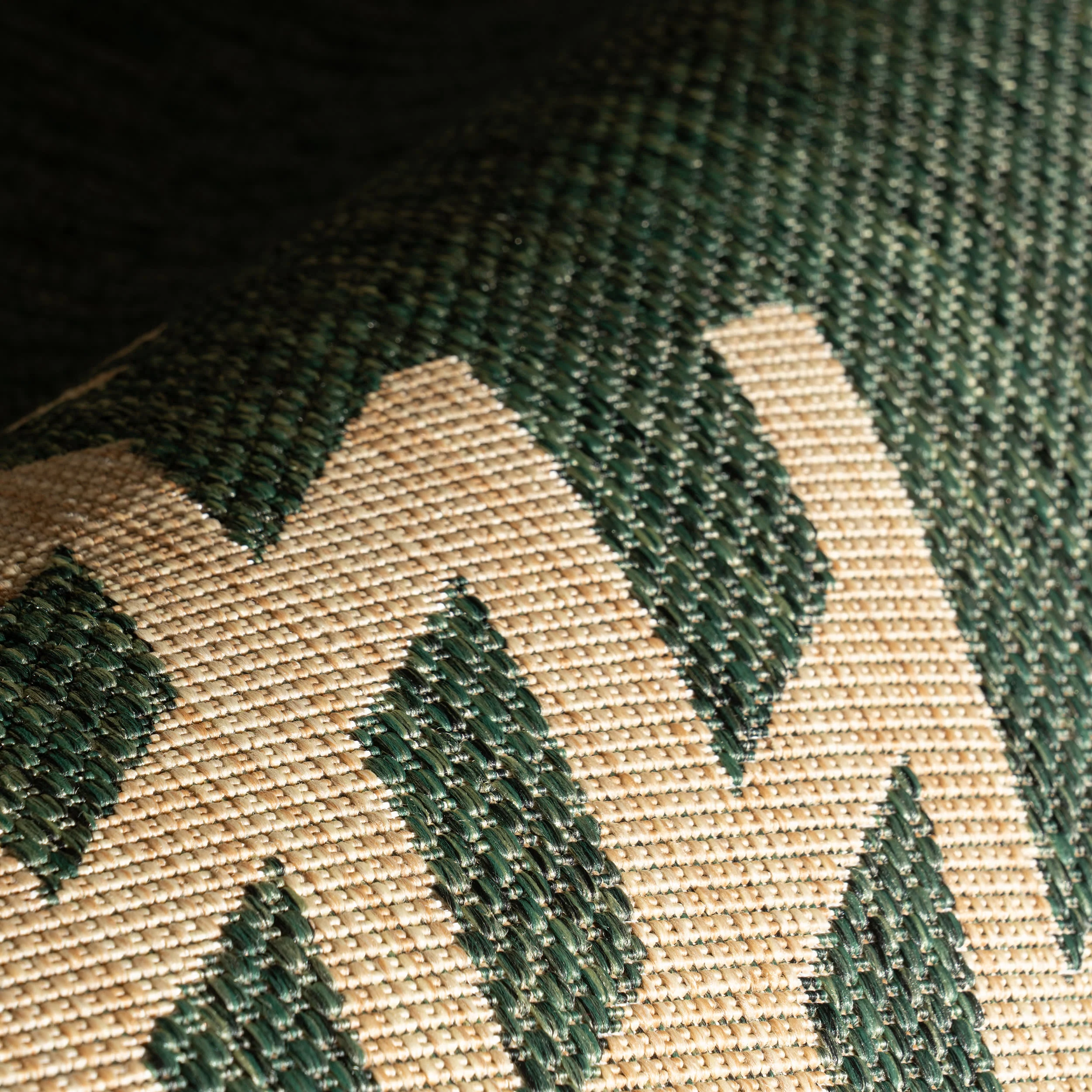 Vionne Bordered Indoor/Outdoor Rug | Green - Image 3
