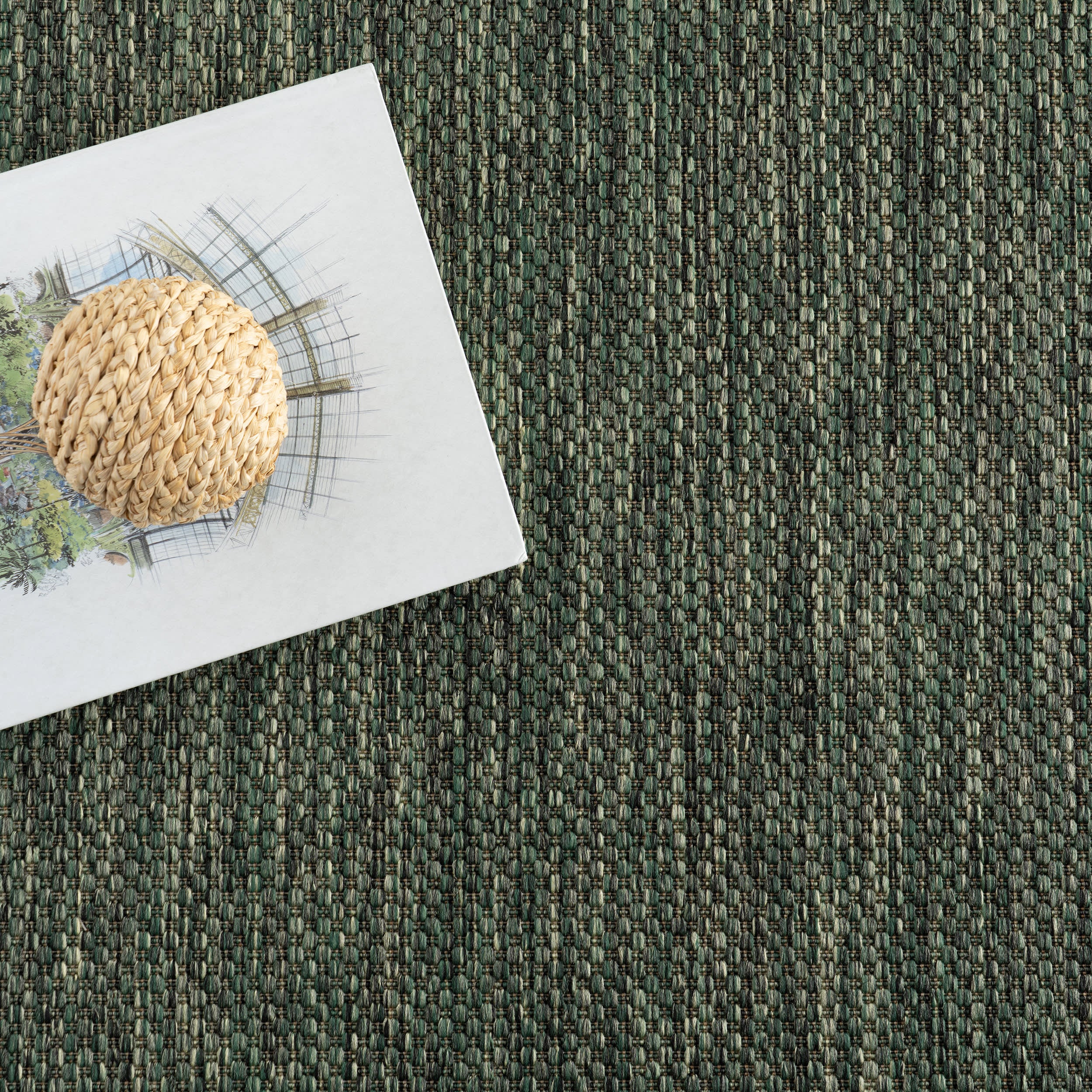 Vionne Bordered Indoor/Outdoor Rug | Green - Image 7