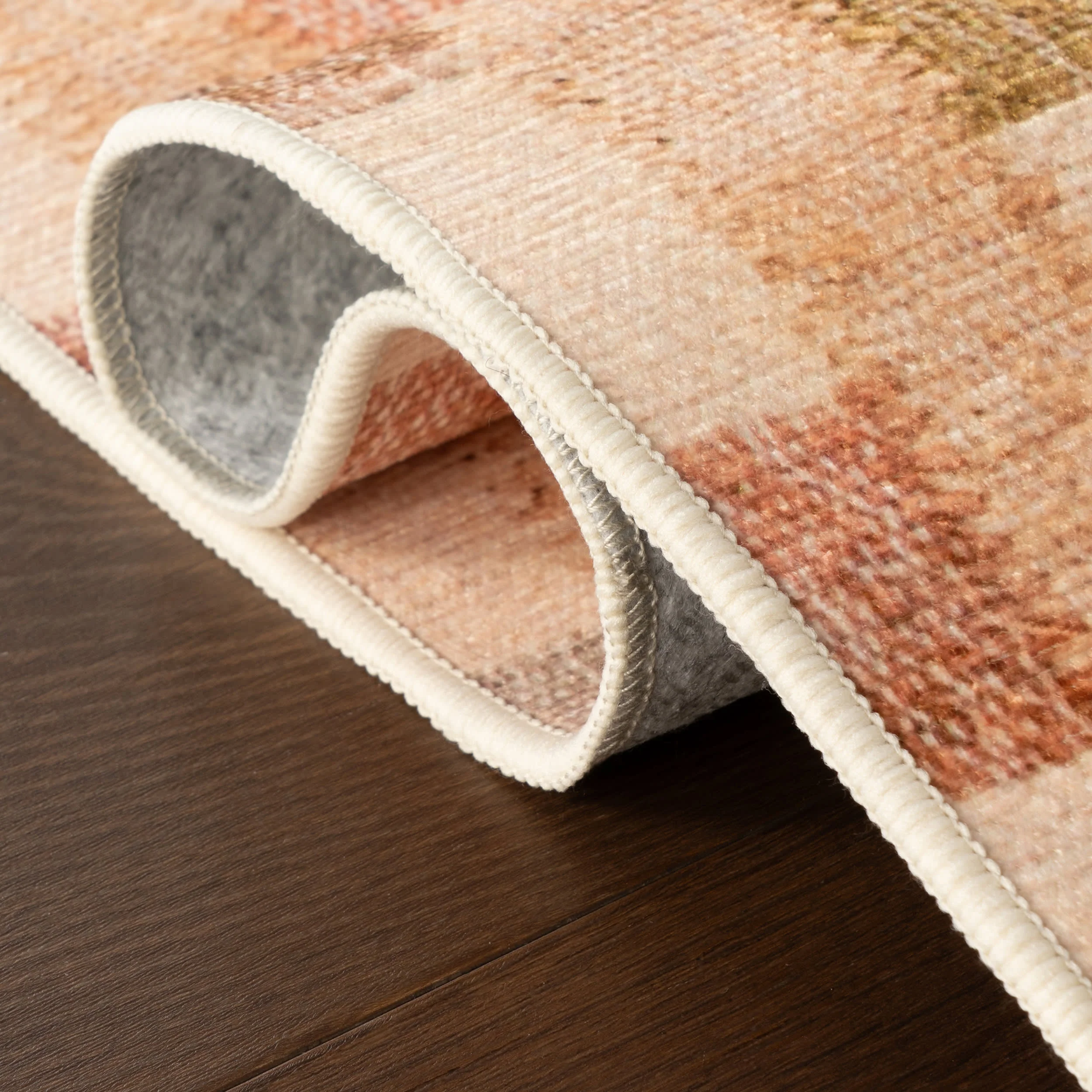 Virey Bohemian Geometric Washable Rug | Multicolor - Image 6