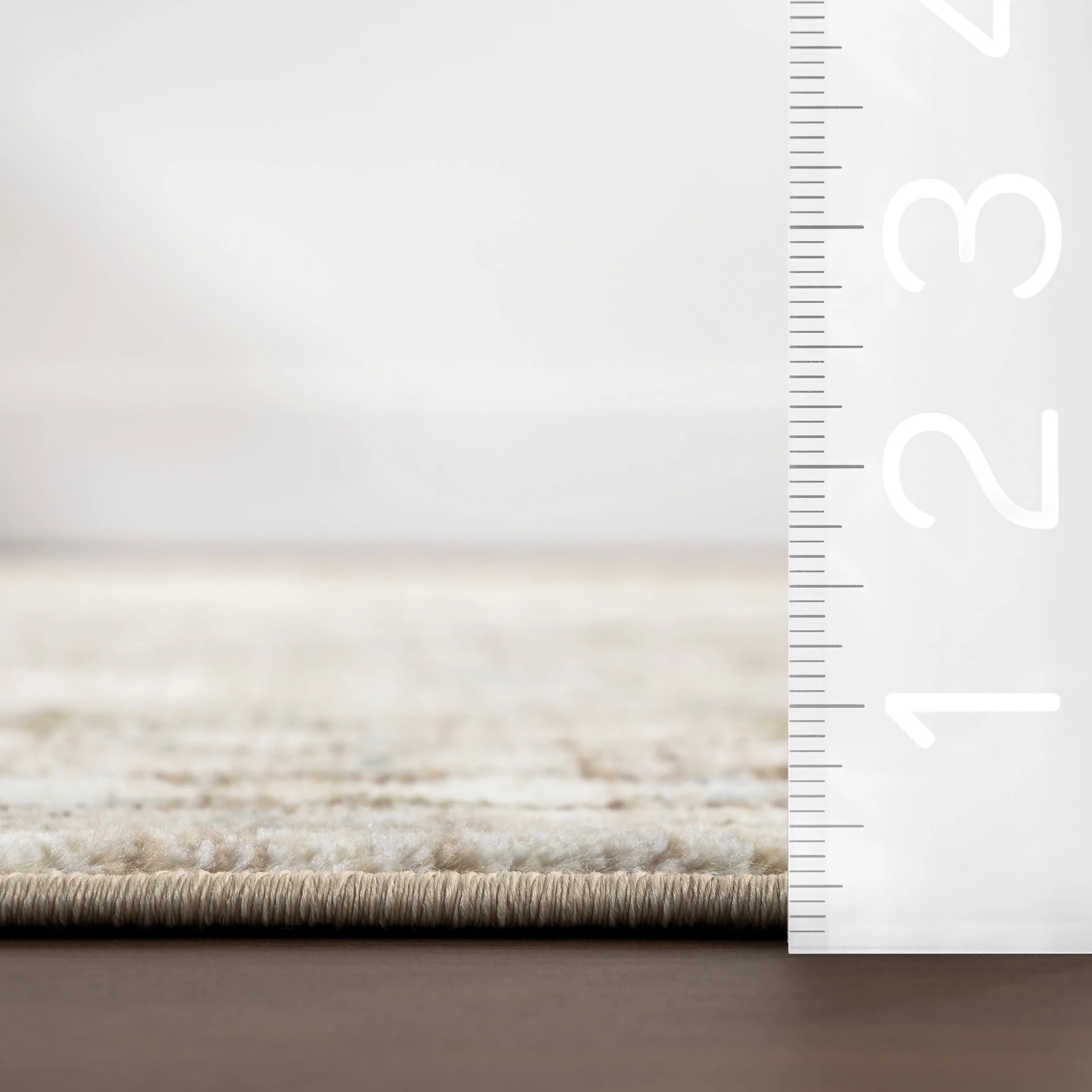 Virgina Medallion Fringe Rug | Light Brown - Image 6