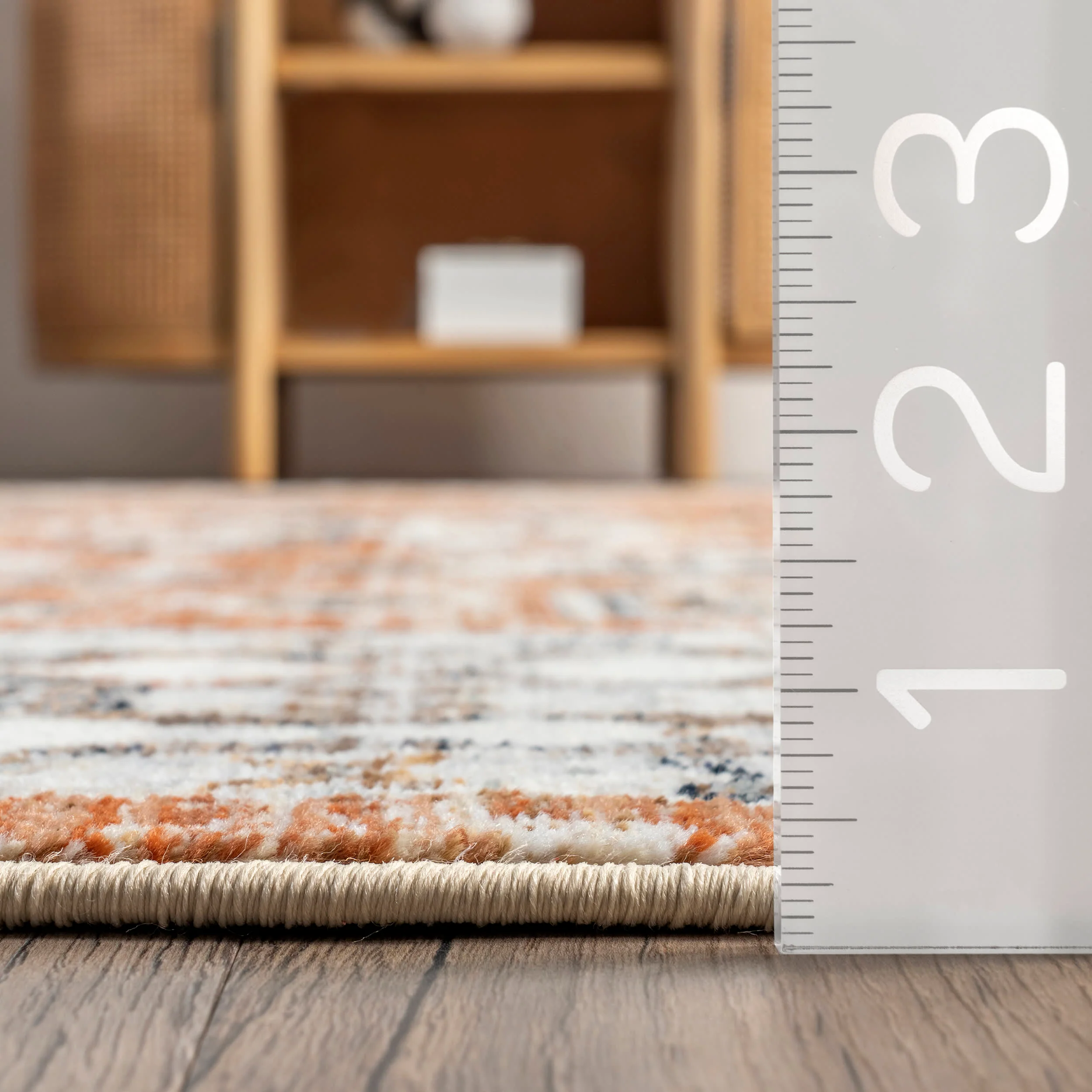 Virgina Medallion Fringe Rug | Rust - Image 5