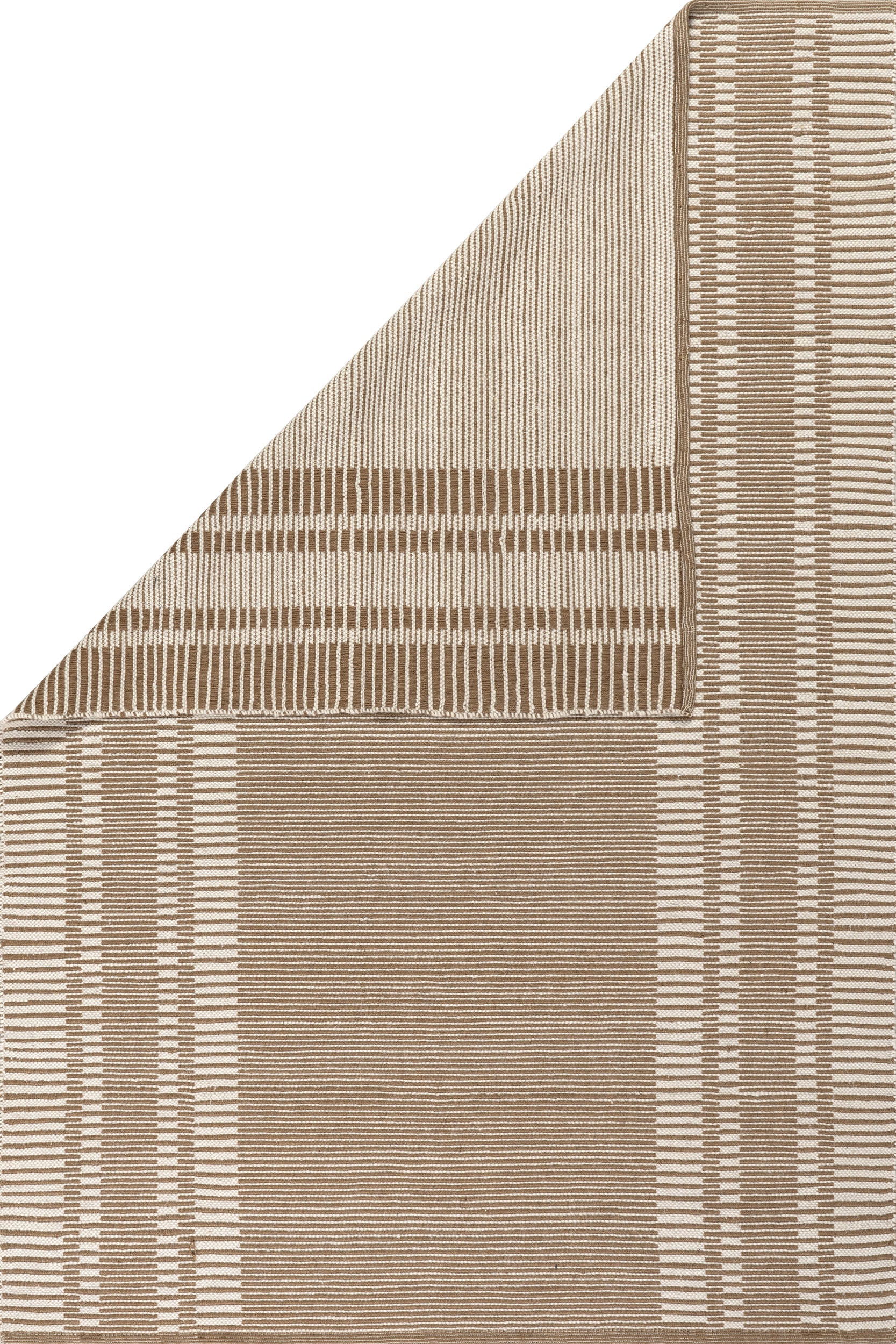 Virgo Striped Reversible Wool Rug | Natural - Image 5