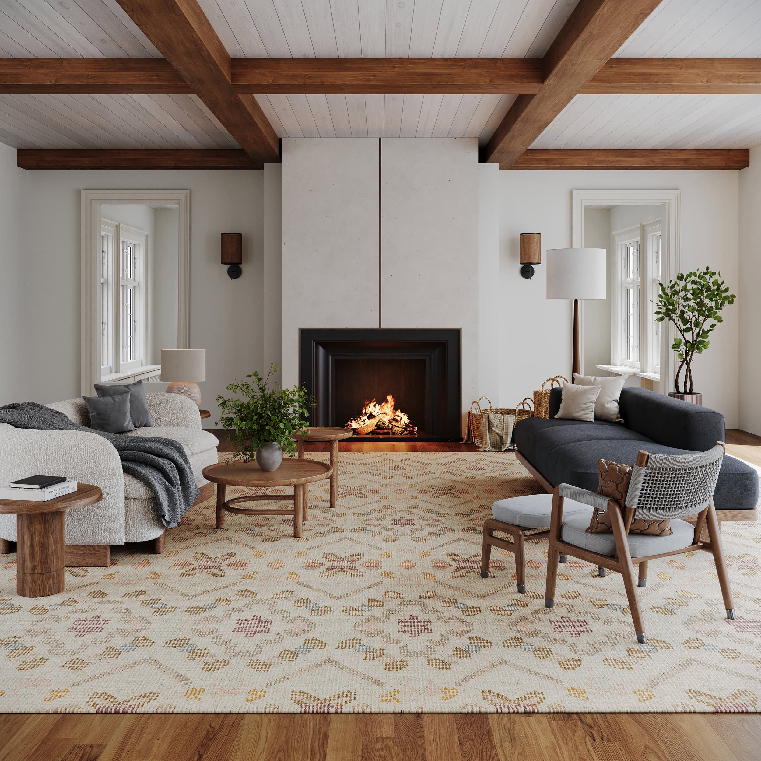 Vittoria Cotton Rug | Multicolor - Image 2