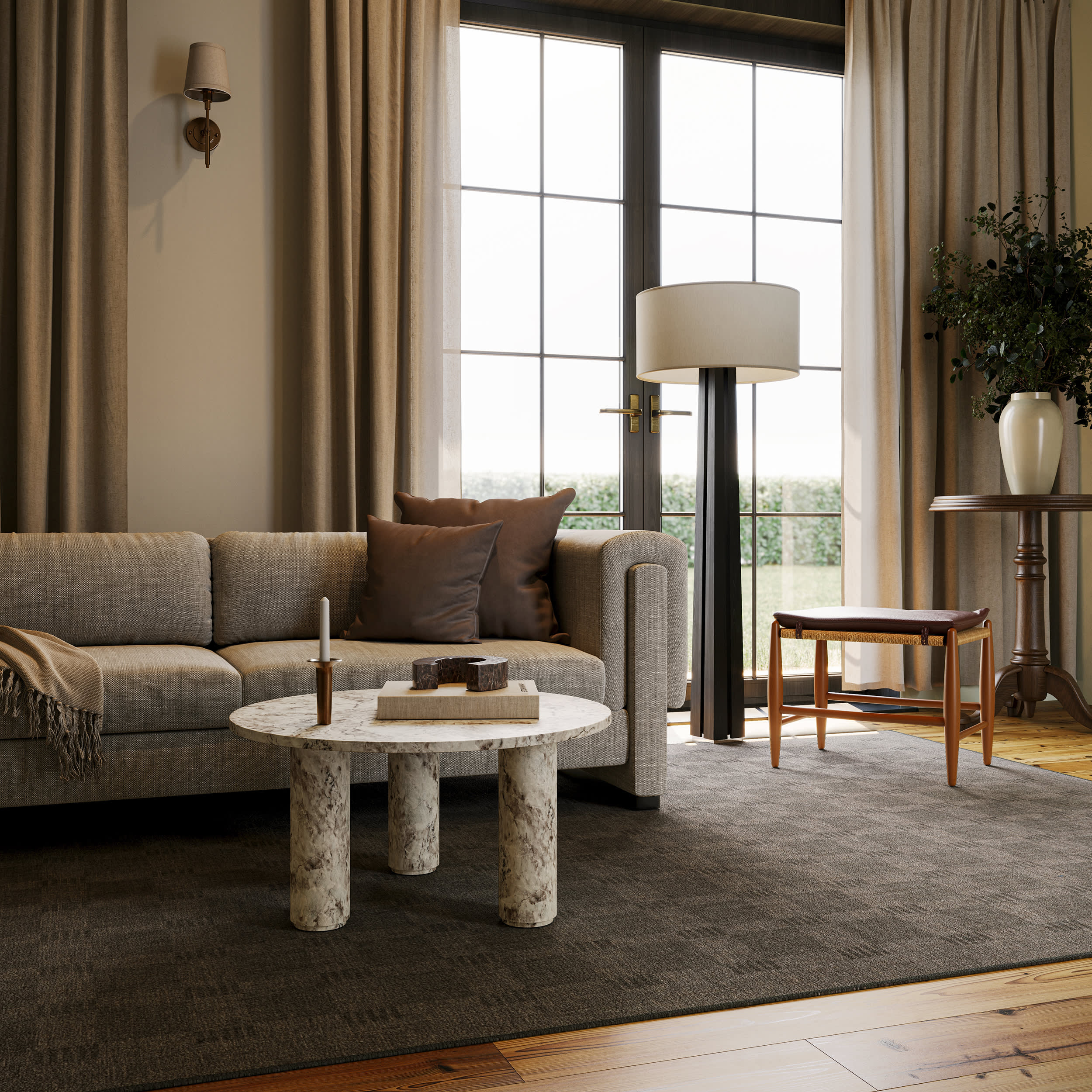 Walker Checkered Washable Rug by Nate Berkus | Charcoal - Image 2