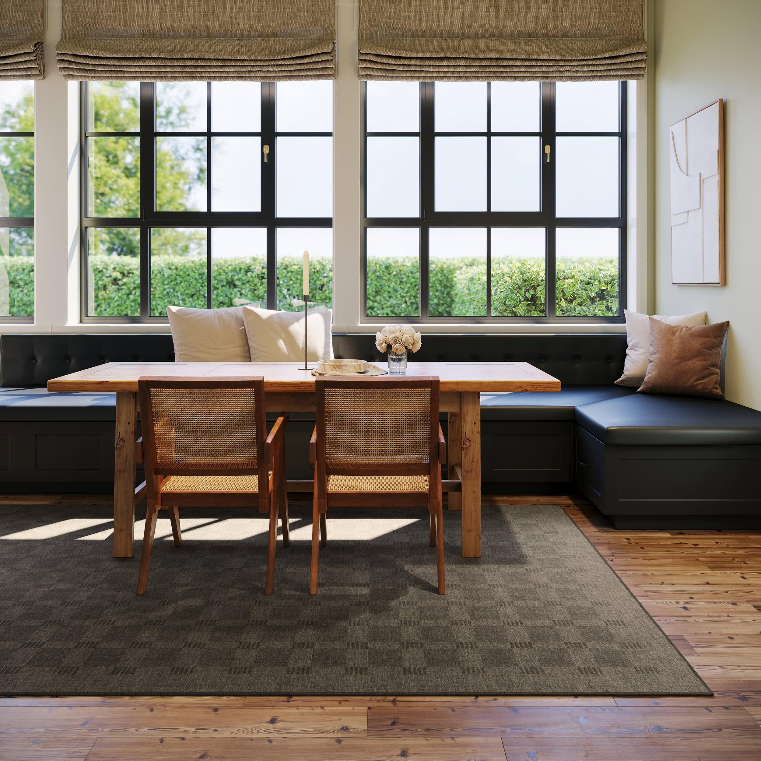 Walker Checkered Washable Rug by Nate Berkus | Charcoal - Image 7
