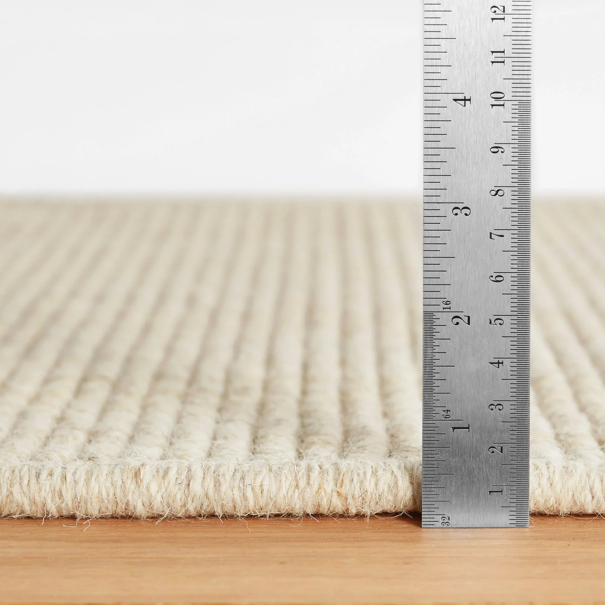 Warren Ticking Woven Wool Custom Rug | Gold - Image 4