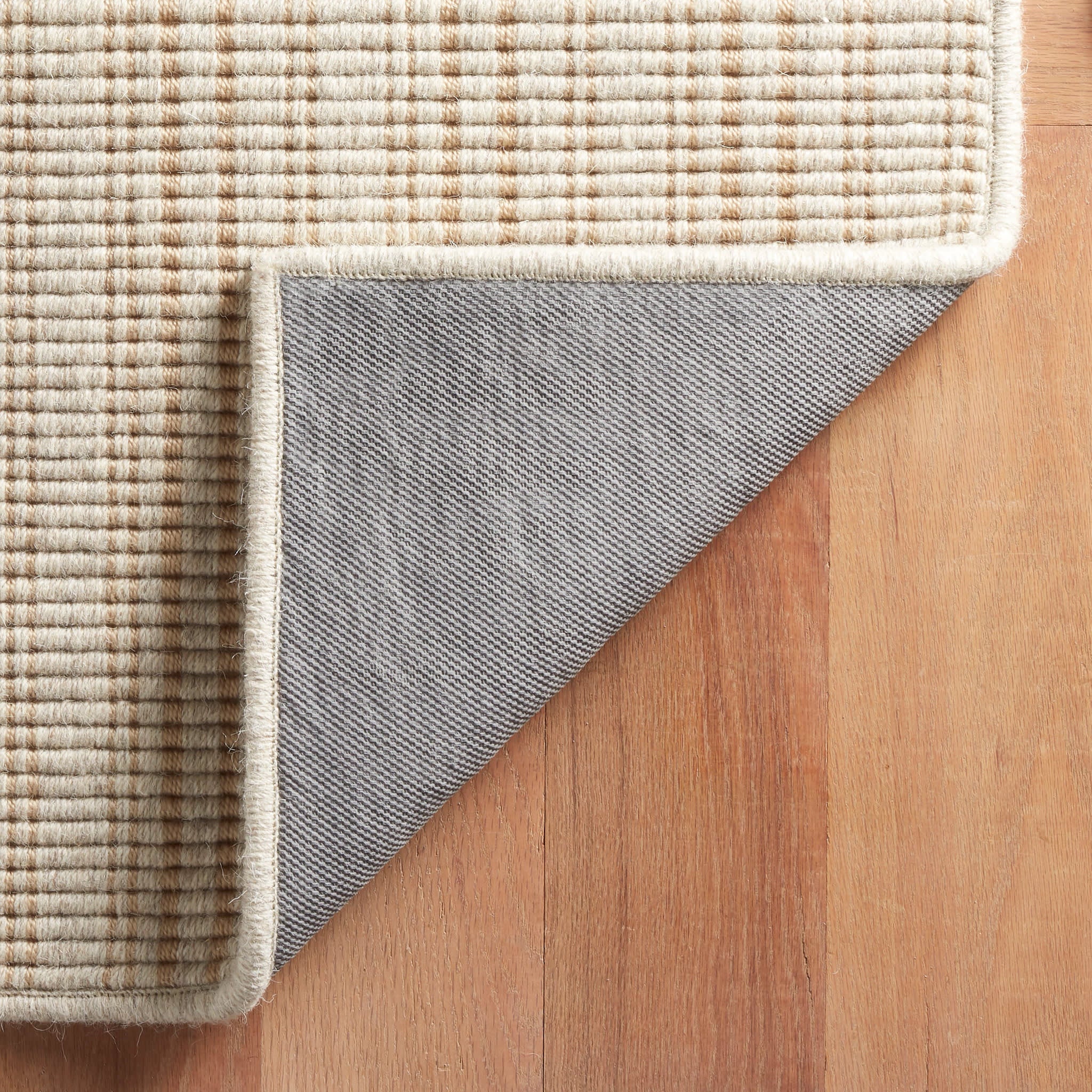 Warren Ticking Woven Wool Custom Rug | Gold - Image 6