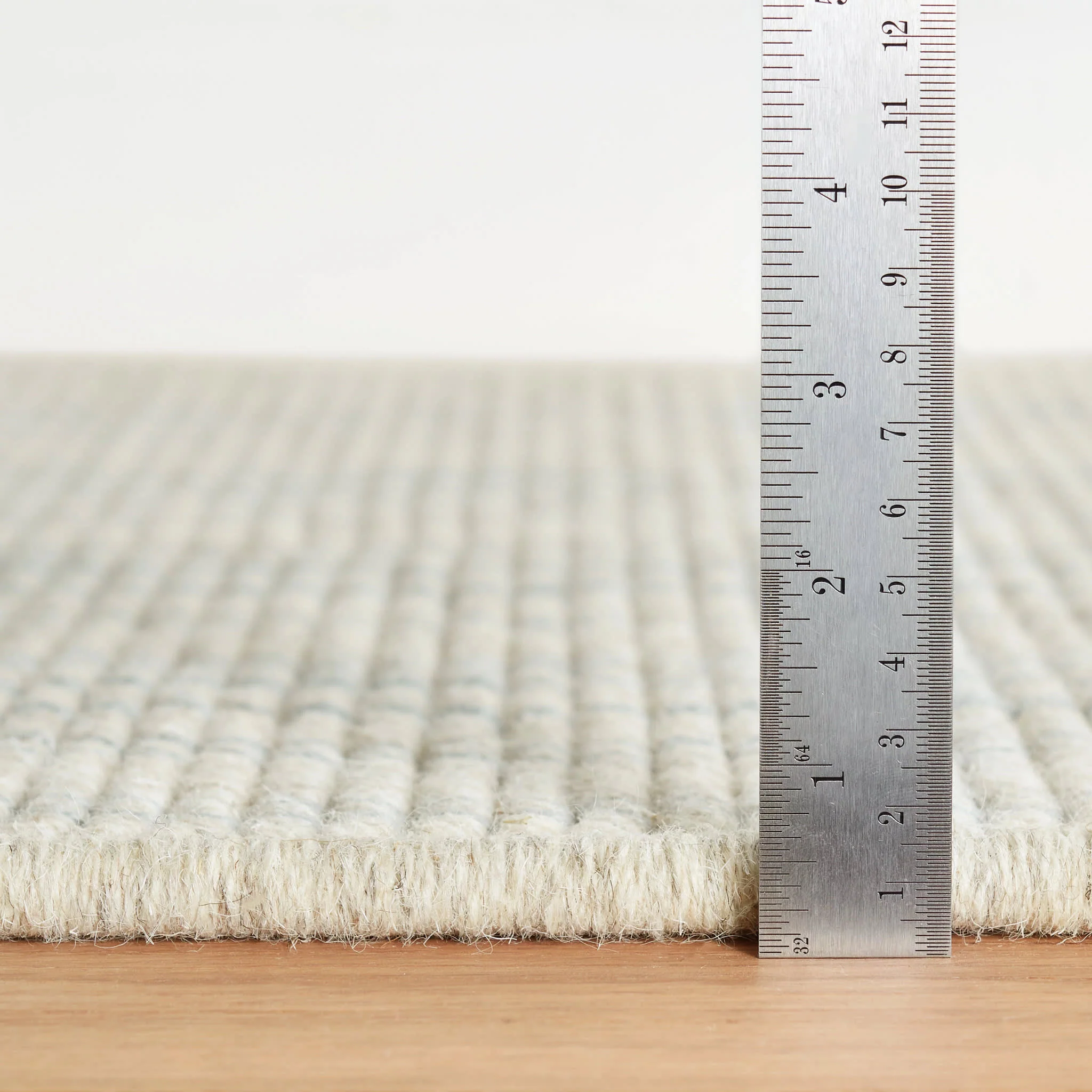 Warren Ticking Woven Wool Custom Rug | Slate - Image 4