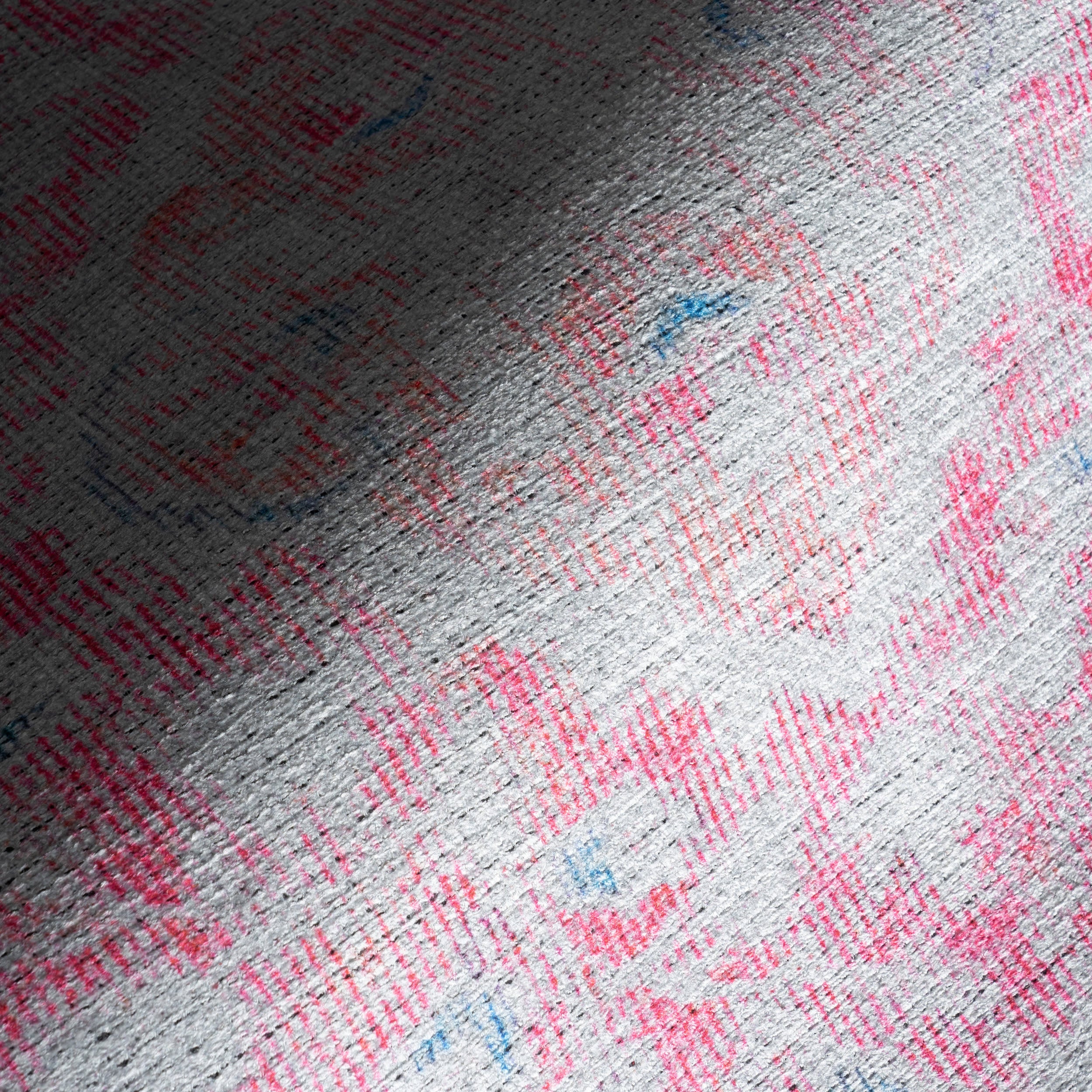 Washable Medallion Flatweave Rug | Pink - Image 3