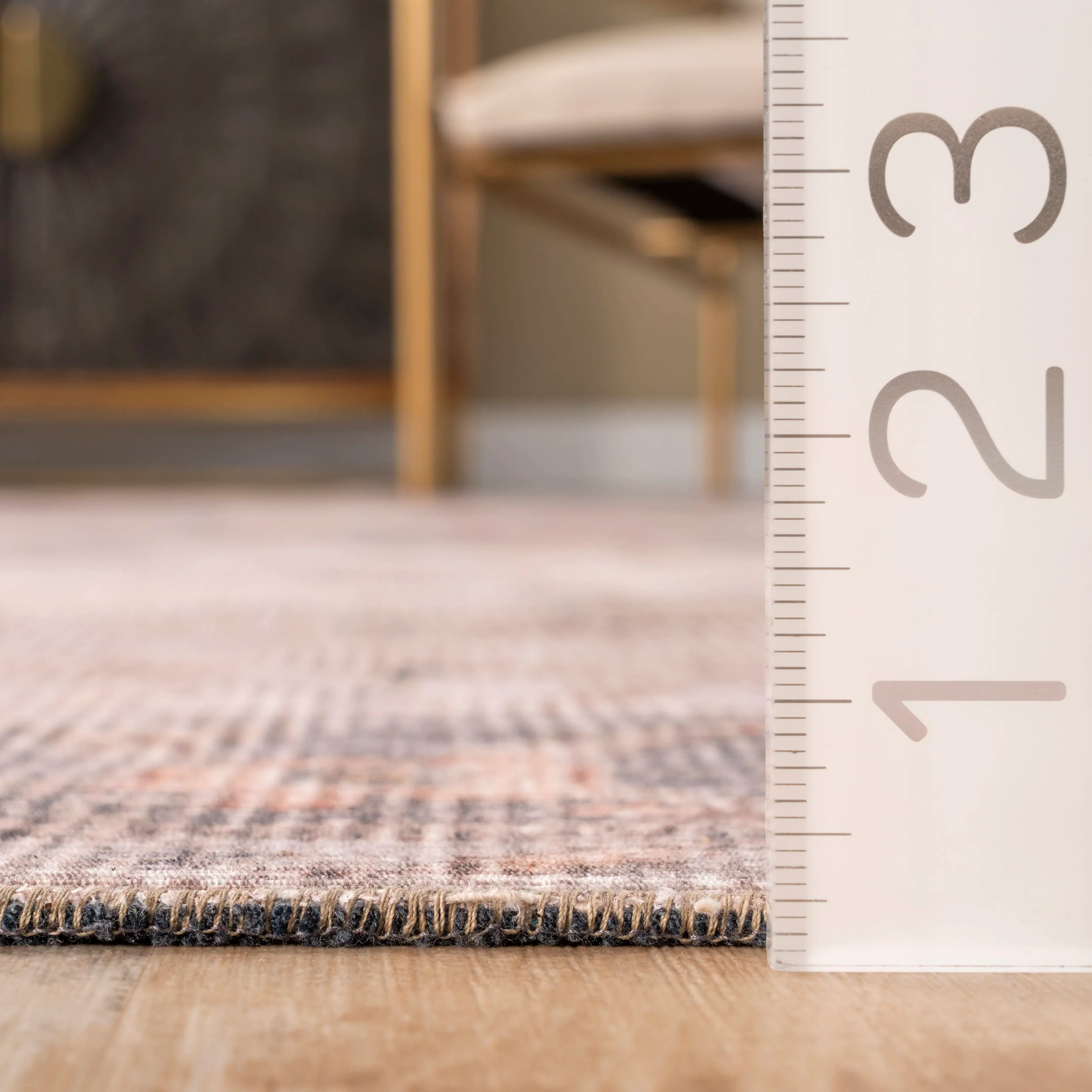 Washable Regal Medallion Rug | Beige - Image 5