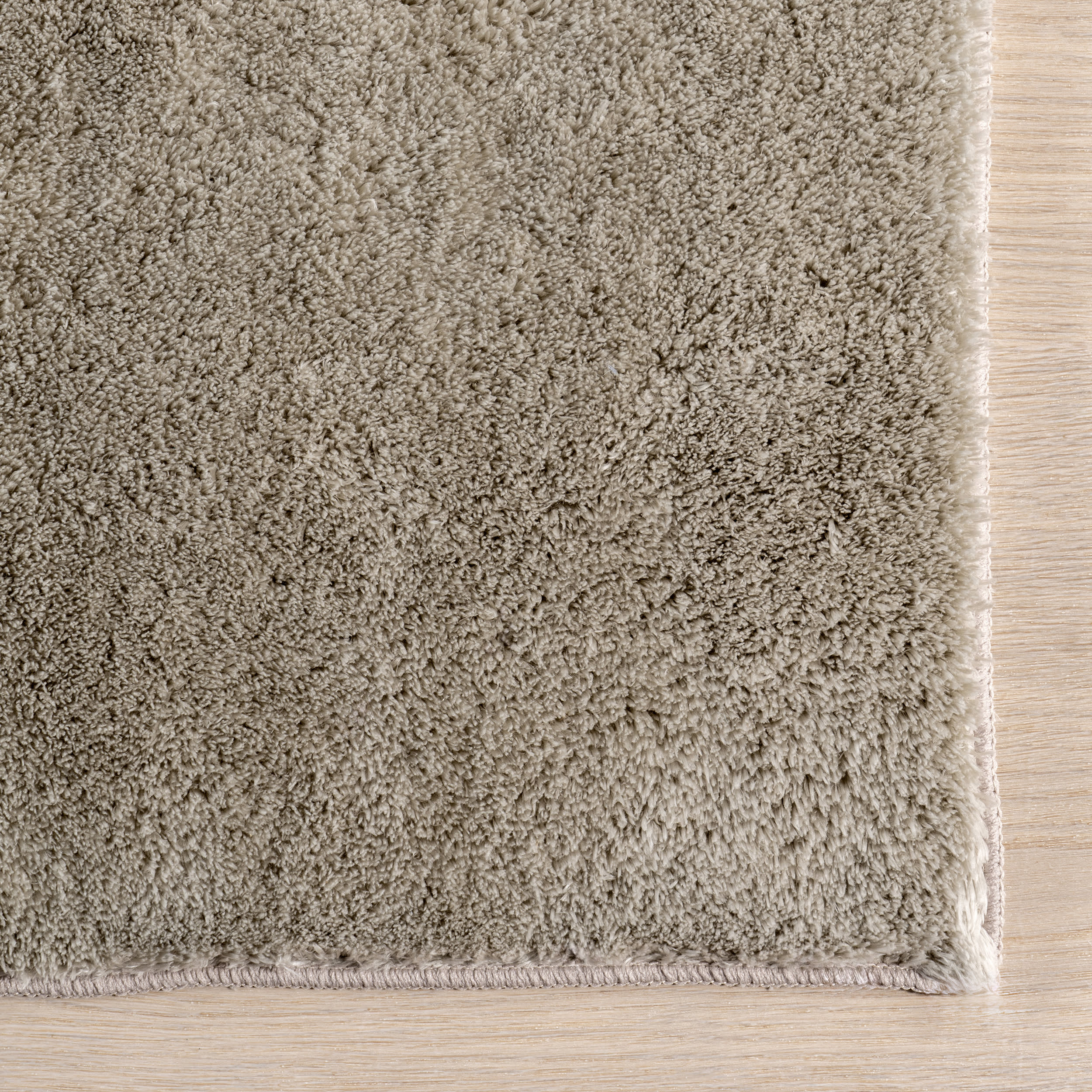 Washable Solid Shag Rug | Beige - Image 4