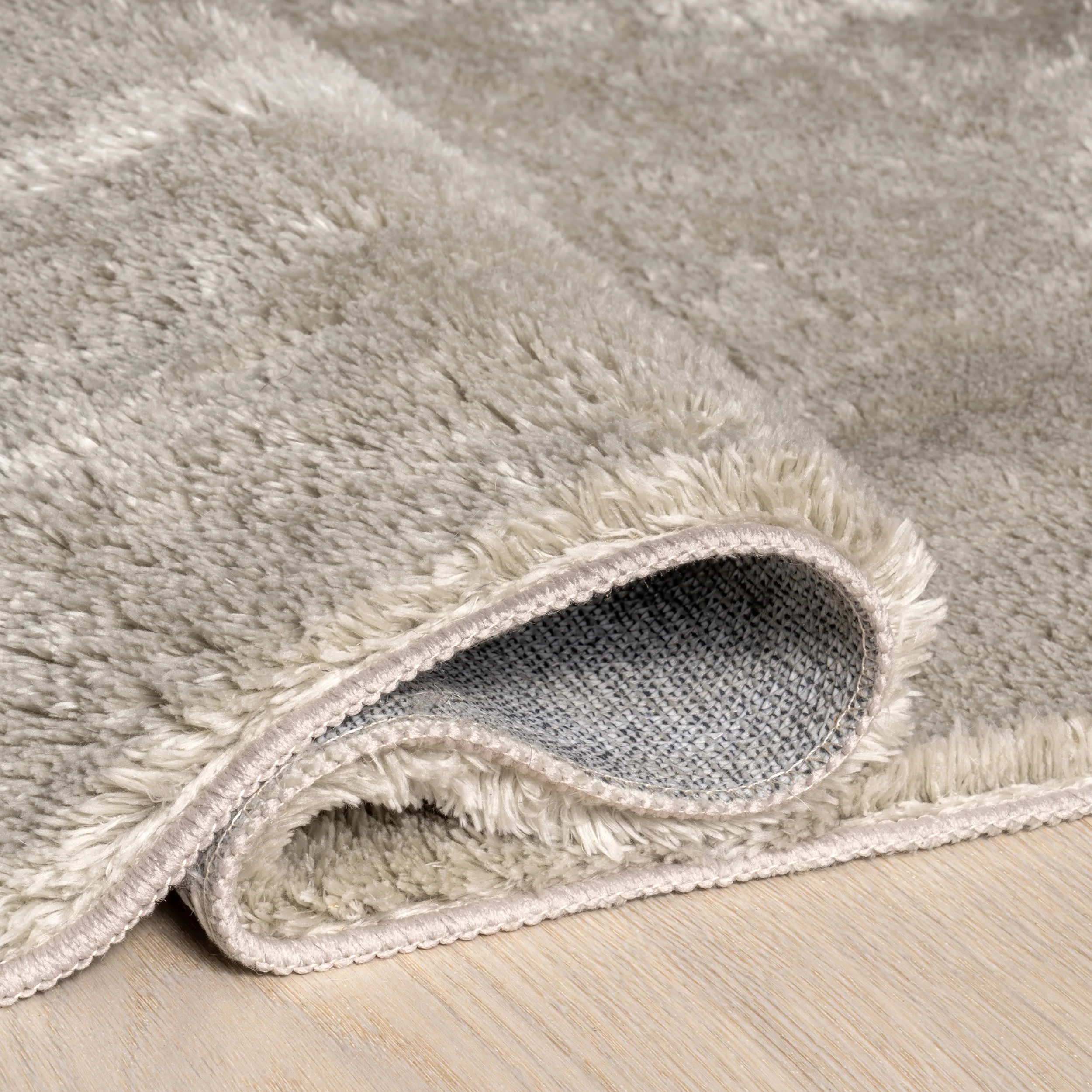 Washable Solid Shag Rug | Beige - Image 9