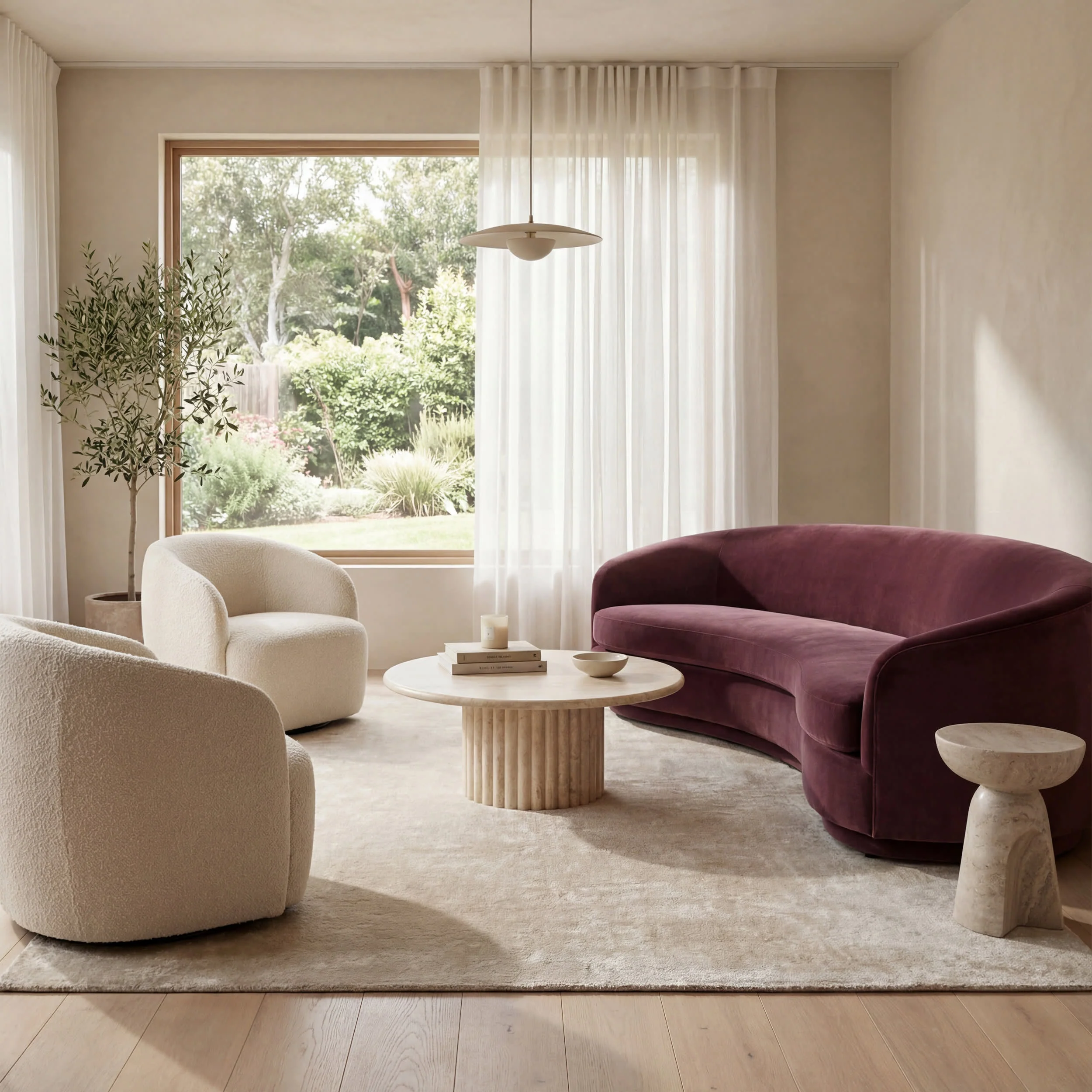 Washable Solid Shag Rug | Cream - Image 2