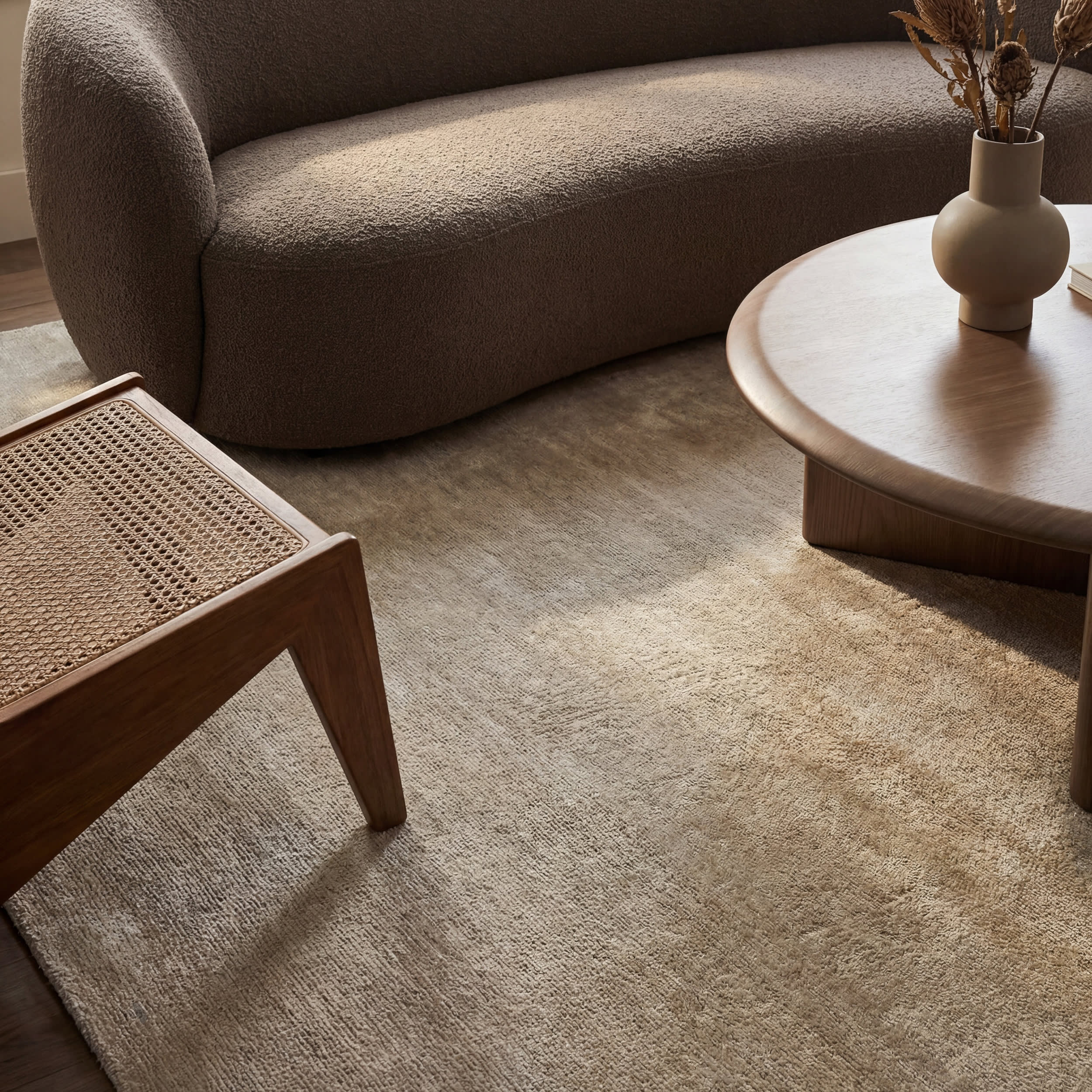Washable Solid Shag Rug | Cream - Image 4