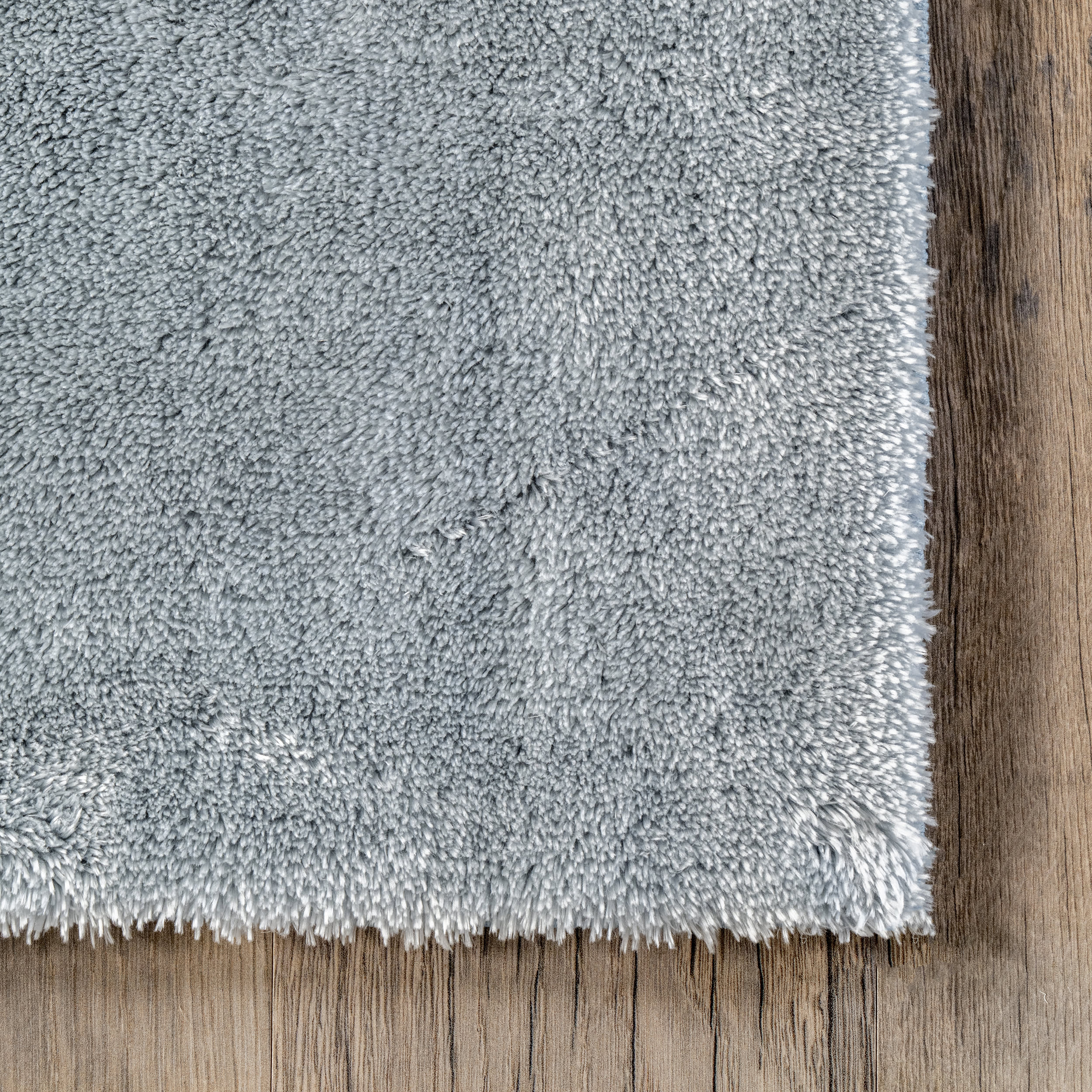 Washable Solid Shag Rug | Light Blue - Image 3