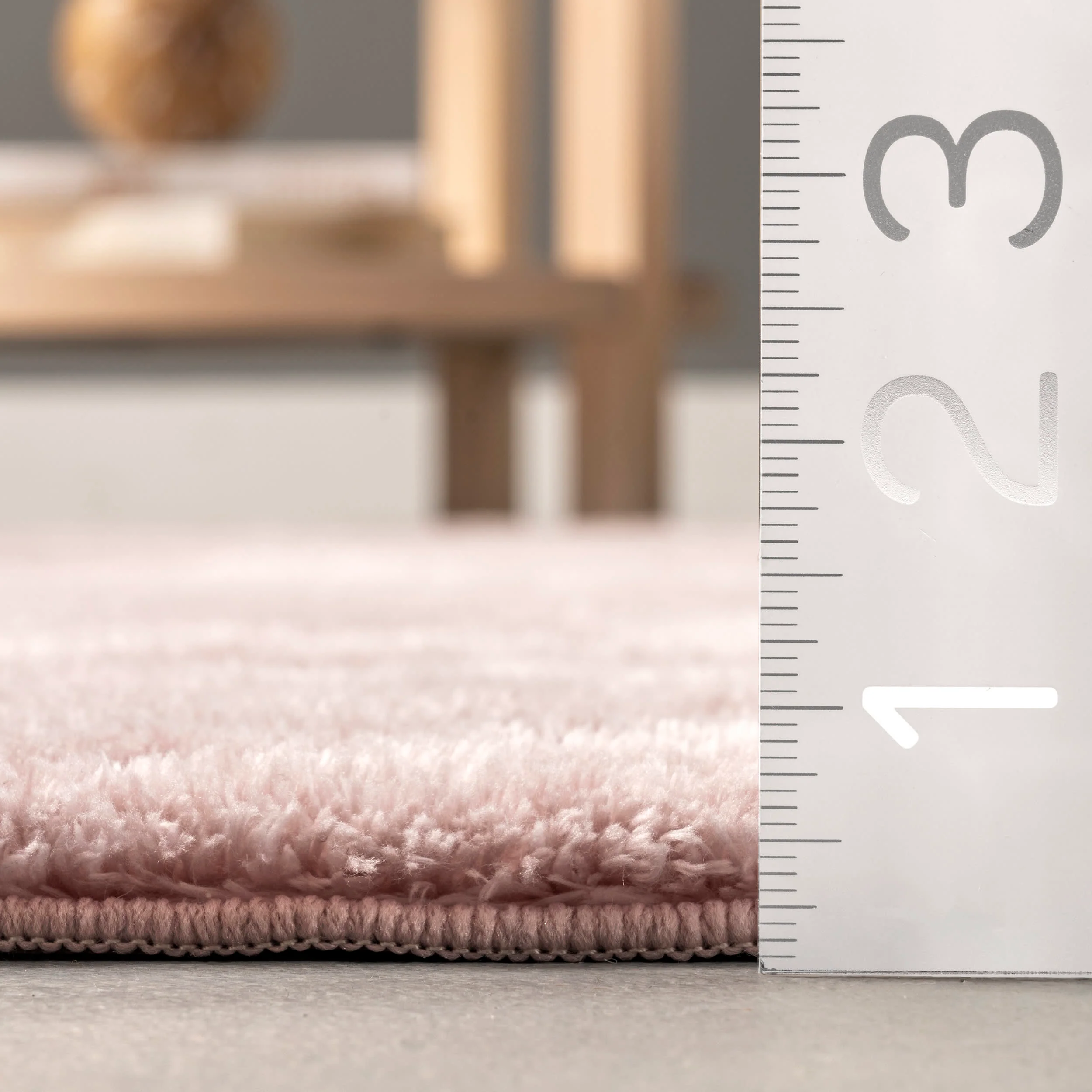 Washable Solid Shag Rug | Pink - Image 5