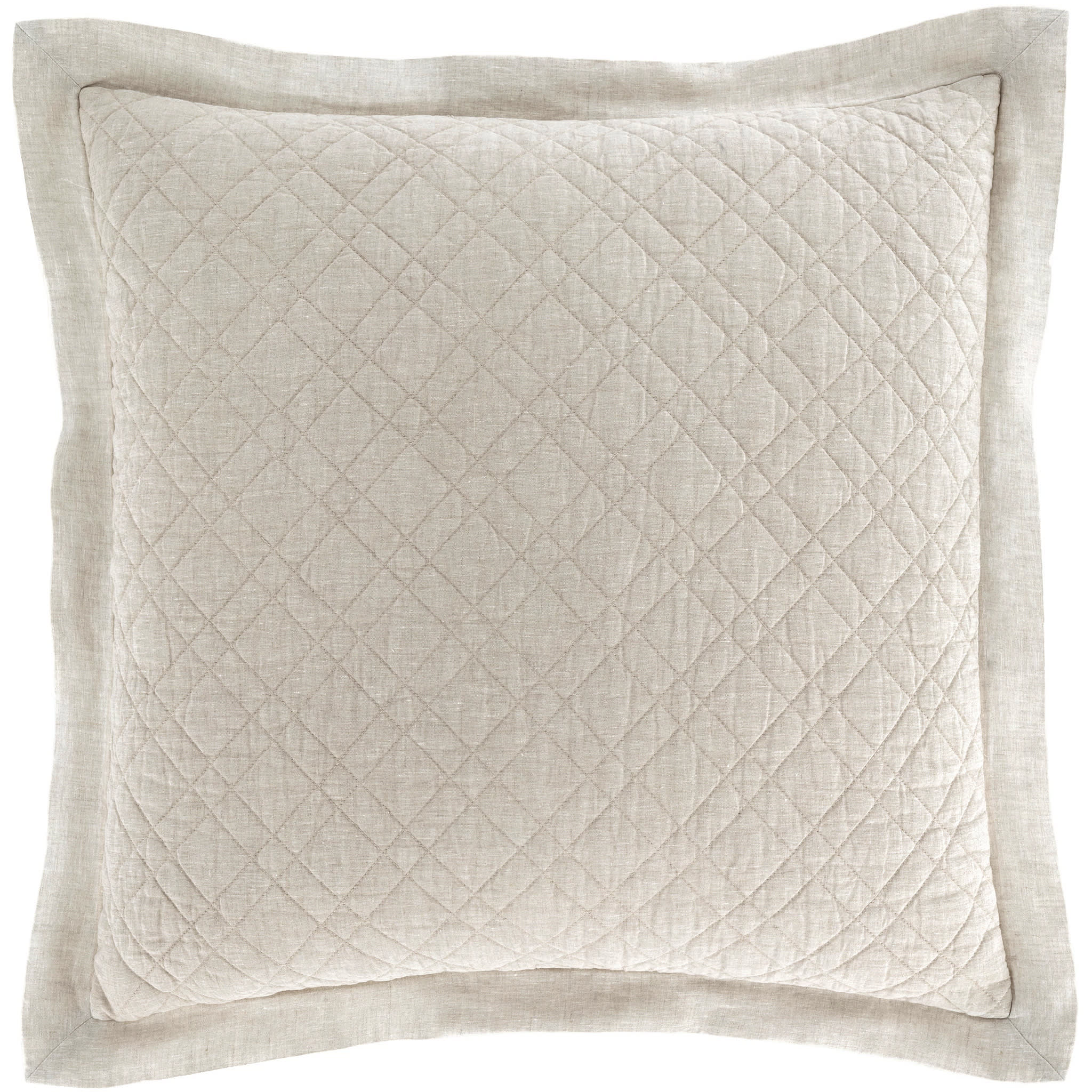Washed Linen Quilted Sham | Natural - Image 5