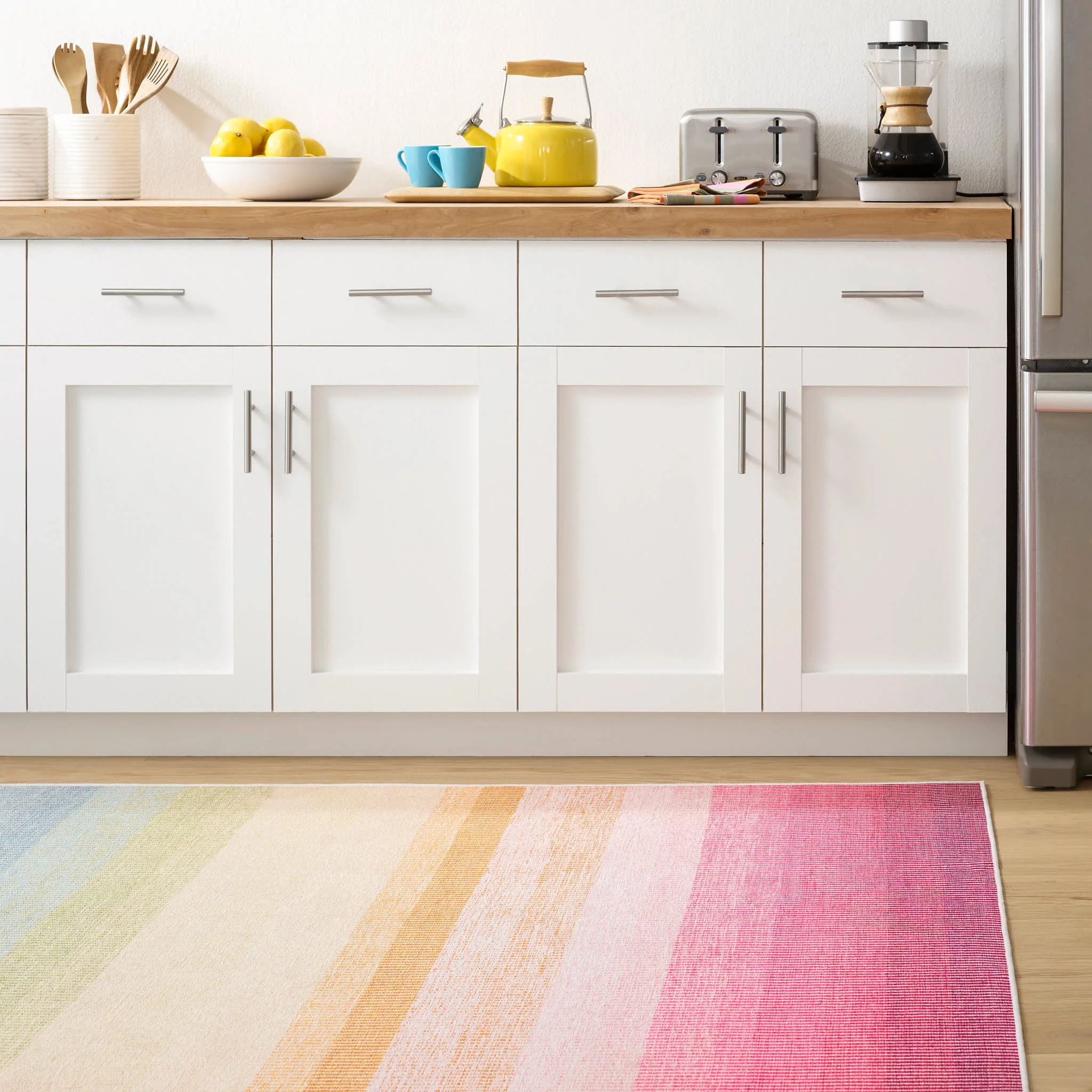 Watercolor Horizon Machine Washable Rug | Multi - Image 2