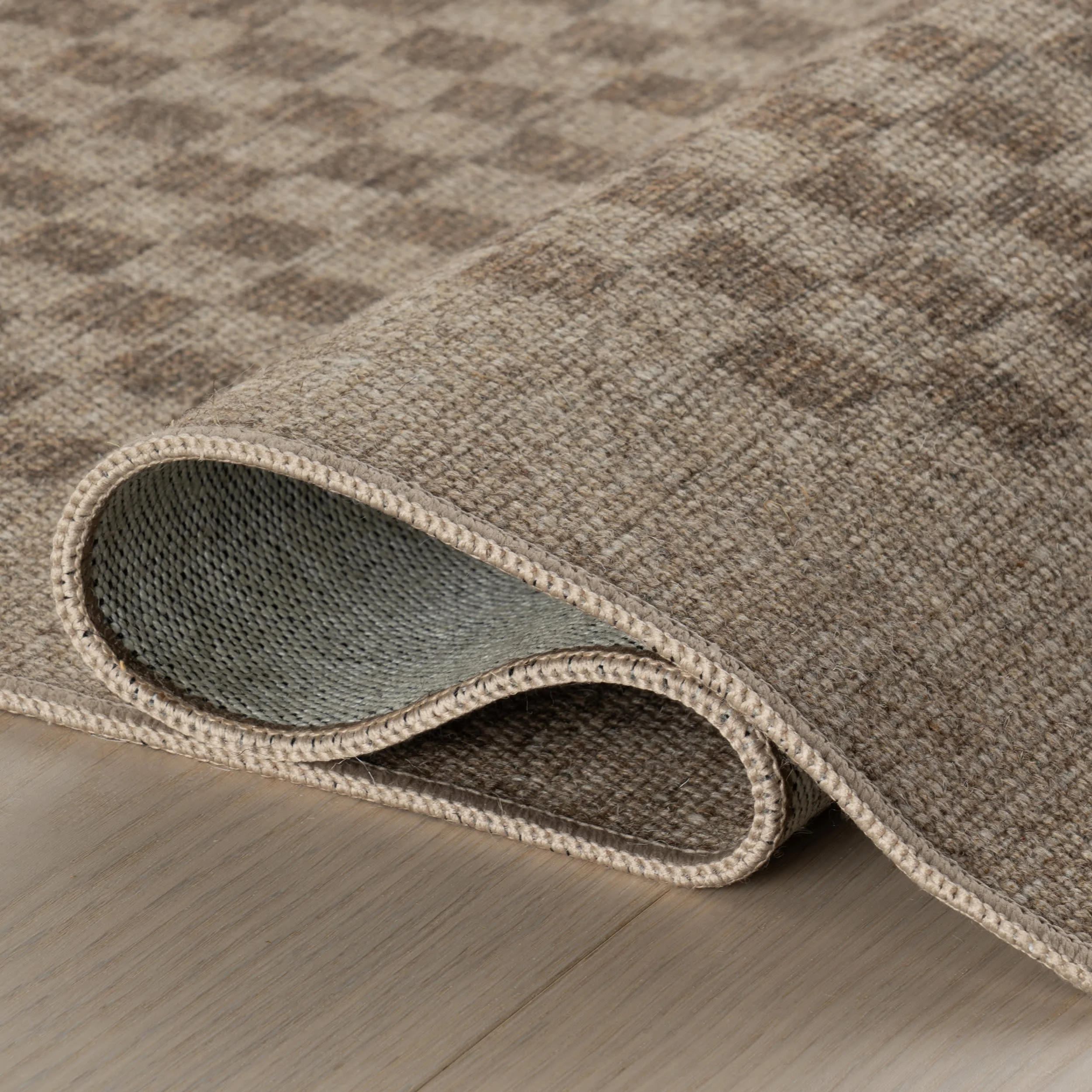 Watts Checkered Washable Rug by Nate Berkus | Brown - Image 8
