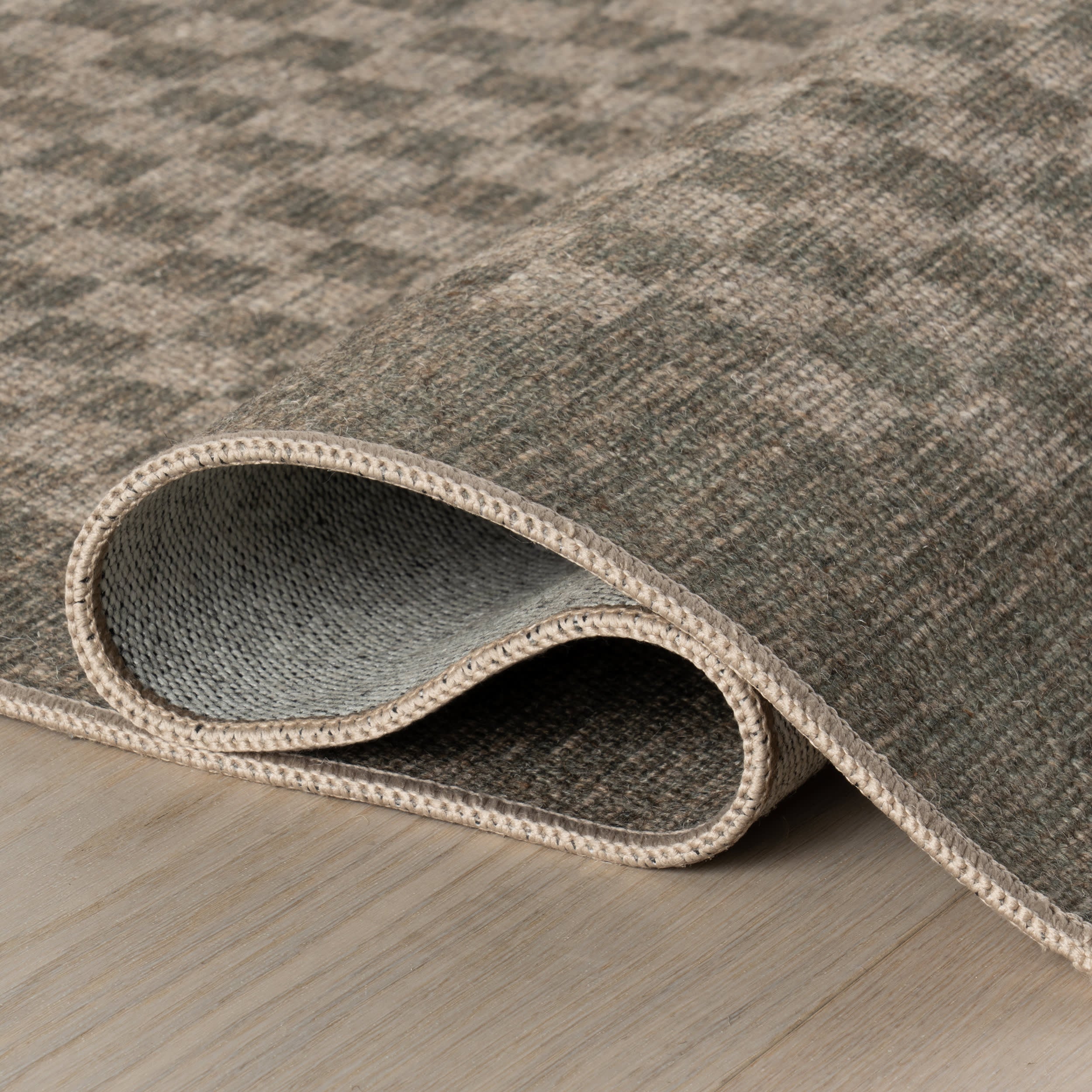 Watts Checkered Washable Rug by Nate Berkus | Charcoal - Image 8