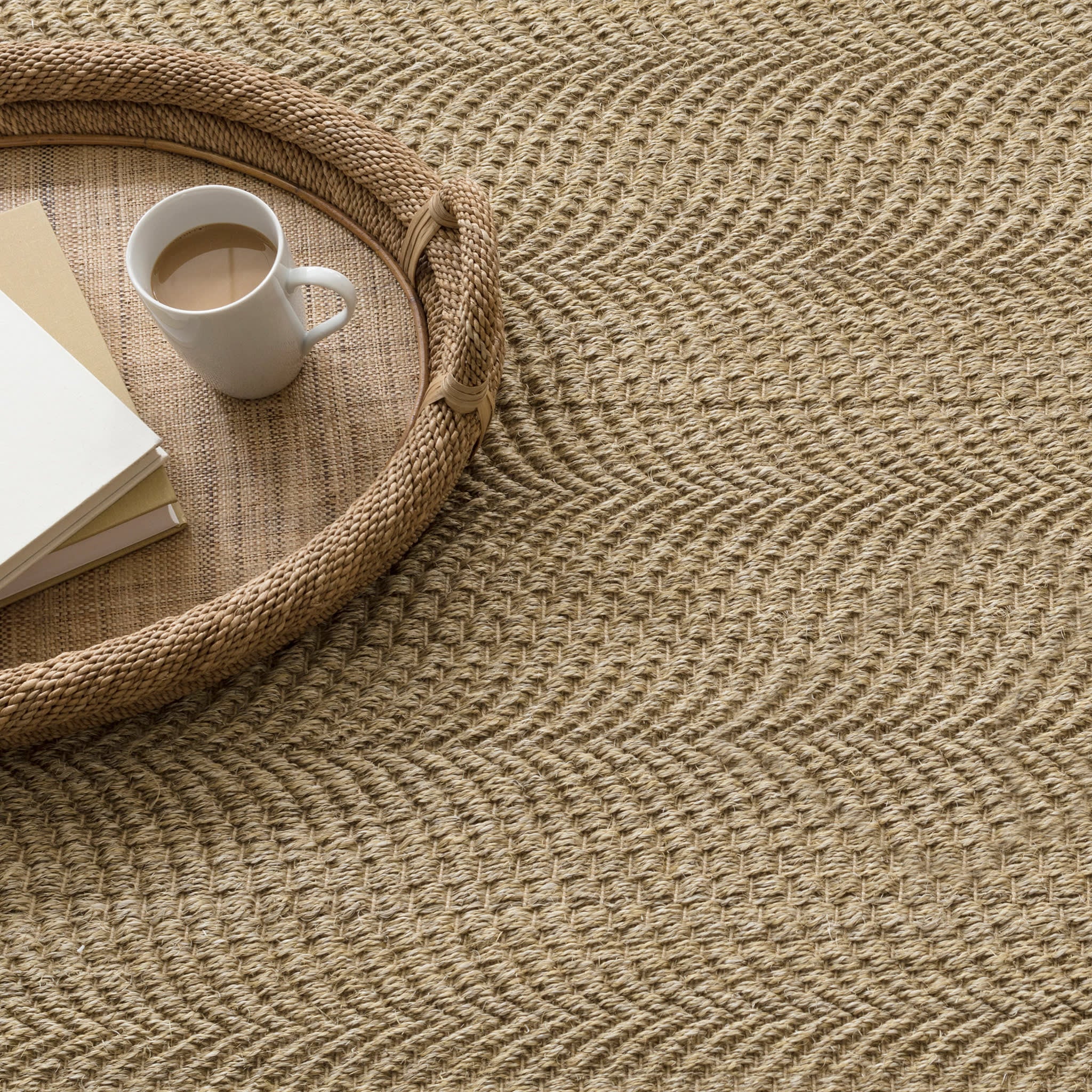 Wave Woven Sisal Rug | Natural - Image 3