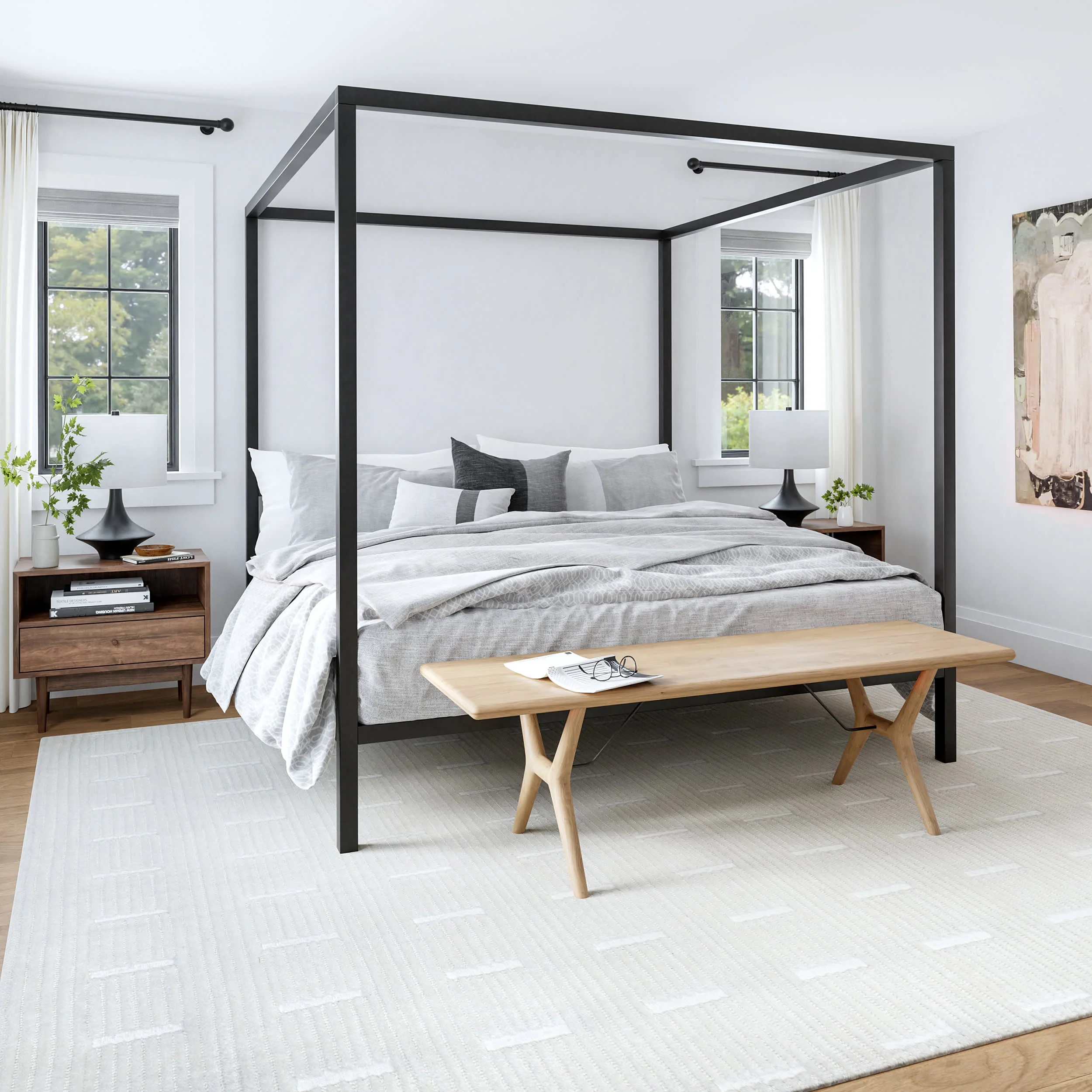 Waverly Broken Stripe Rug | Ivory - Image 2