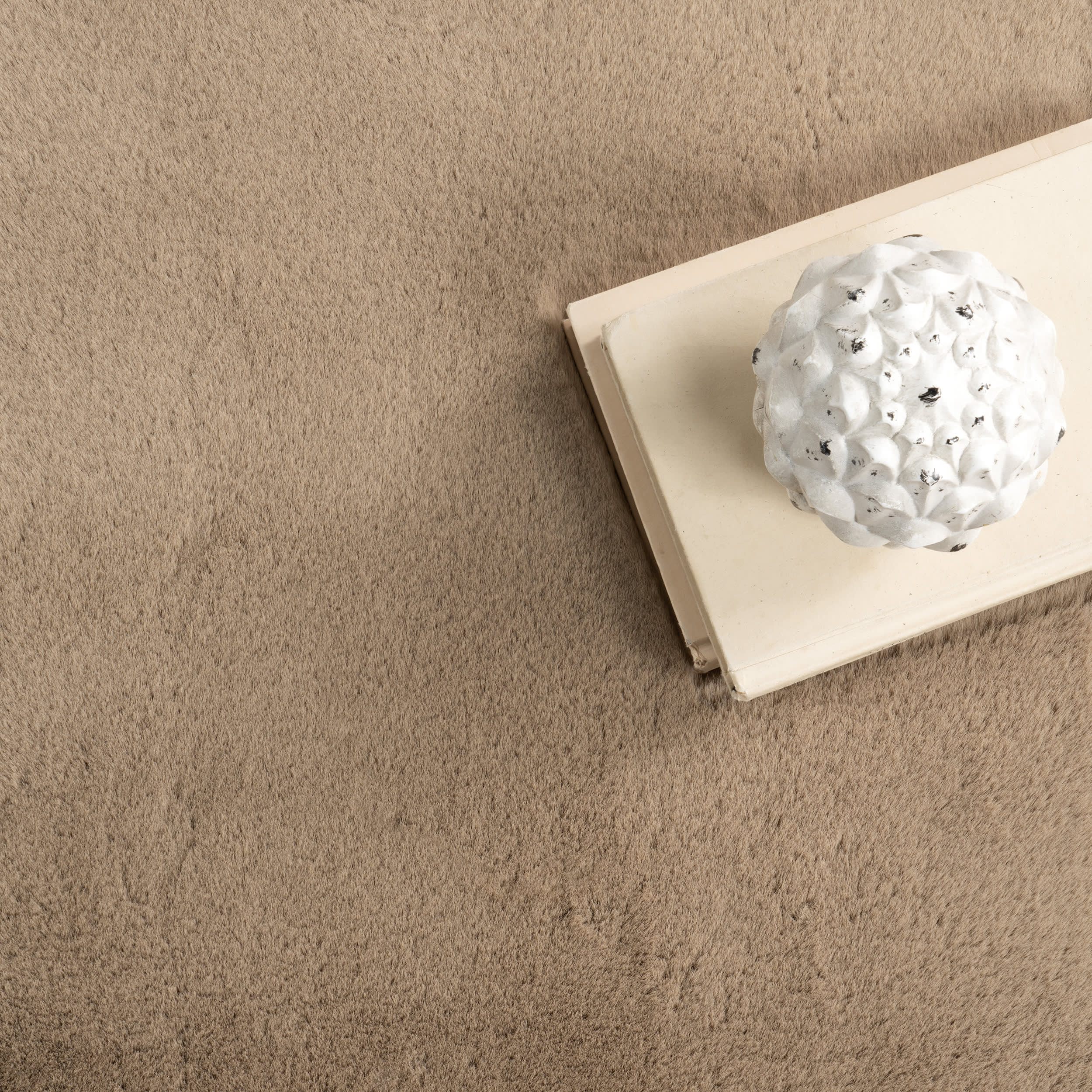 Waverly Double Faux Sheepskin Pelt Plush Cloud Washable Rug | Camel - Image 7