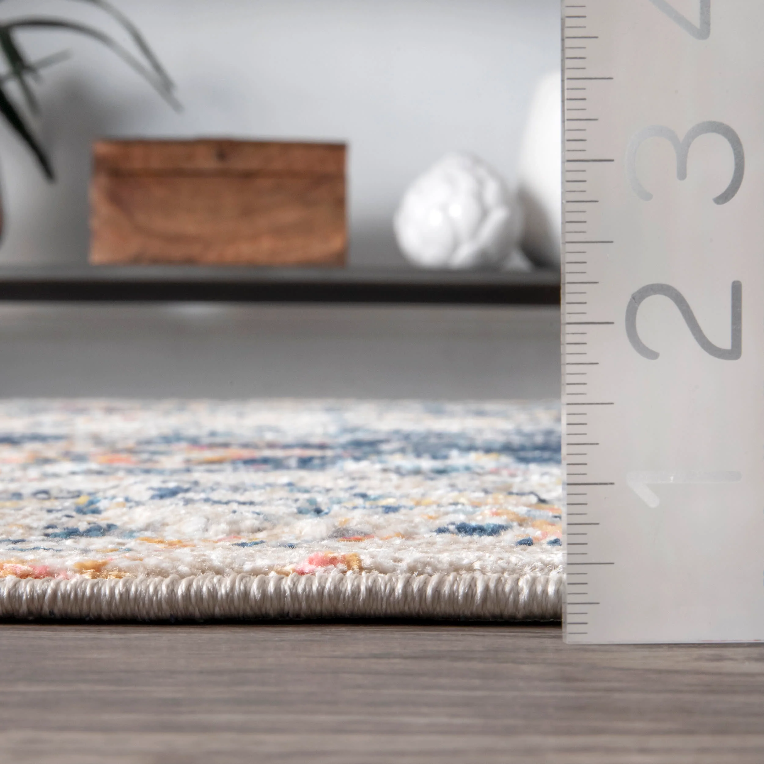 Weathered Medallion Rug | Blue - Image 4