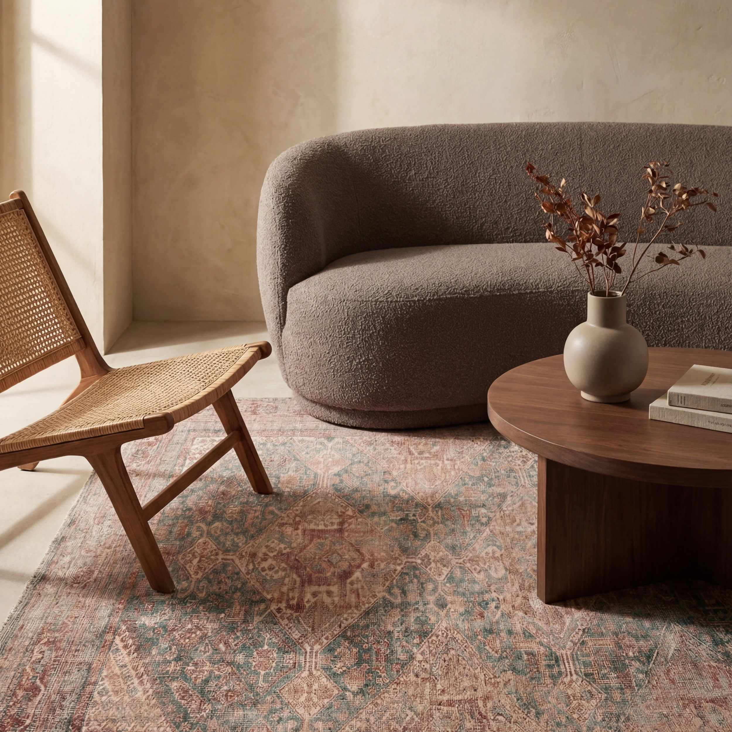 Weda Medallion Rug | Brown - Image 5