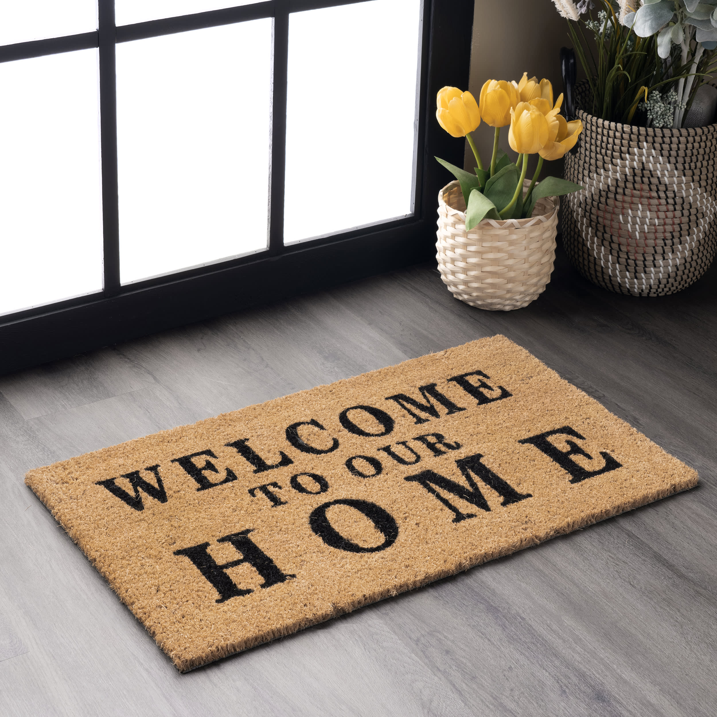 Welcome Home Coir Doormat | Natural - Image 2