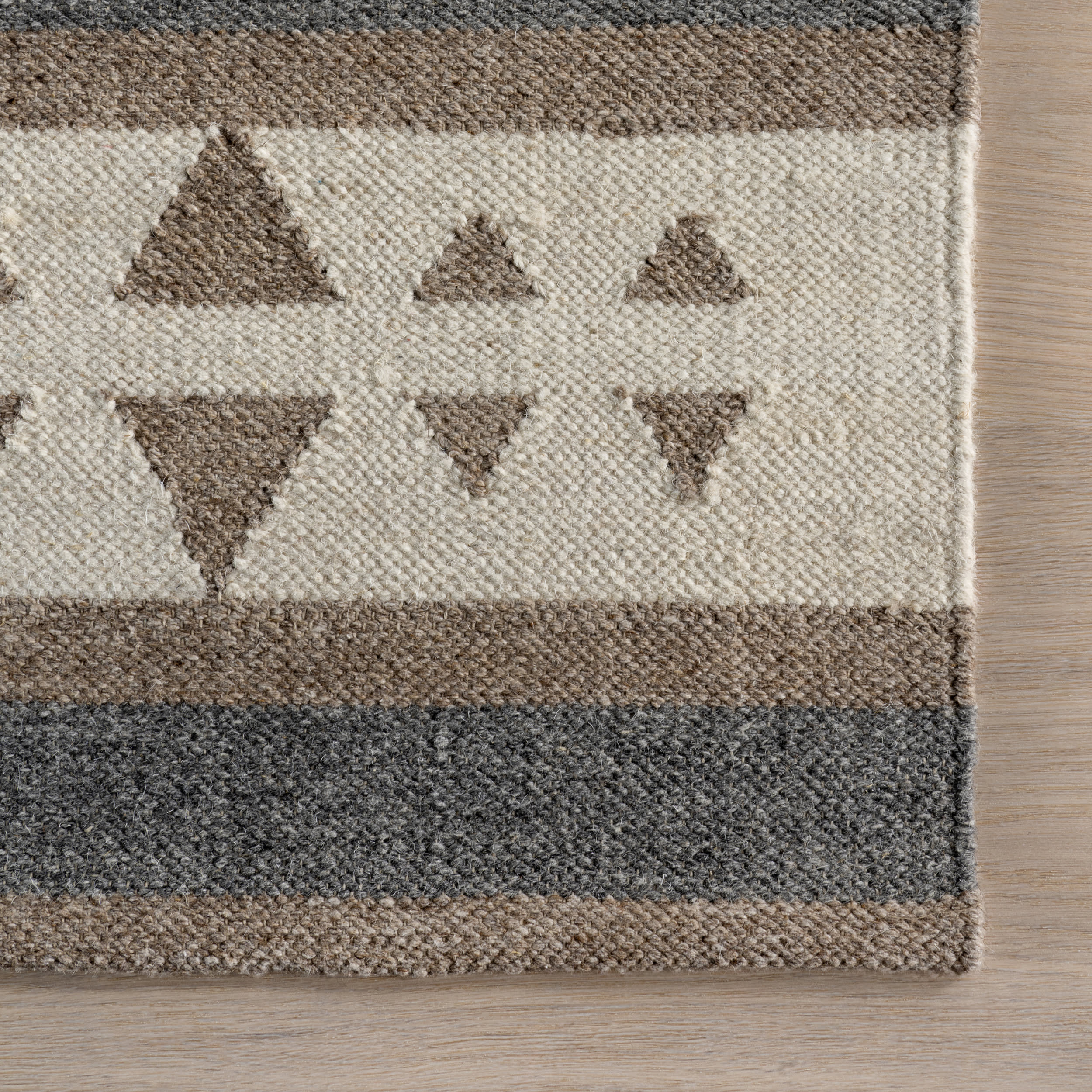 Westerly Southwestern Cotton-Blend Rug | Taupe - Image 4